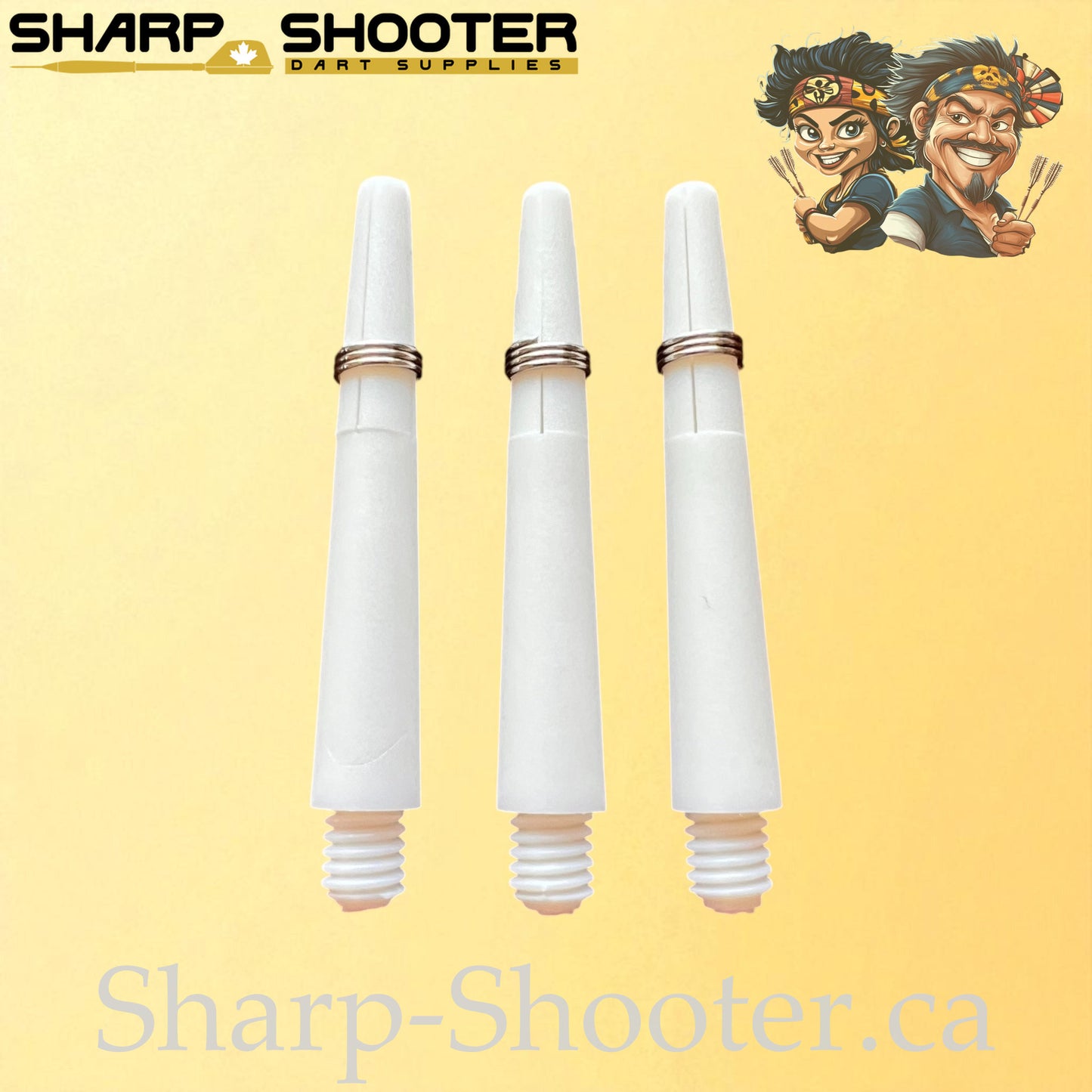Prime – DS02 – Plastic Dart Shaft – 35mm & 45mm – Solid – 3 Pack