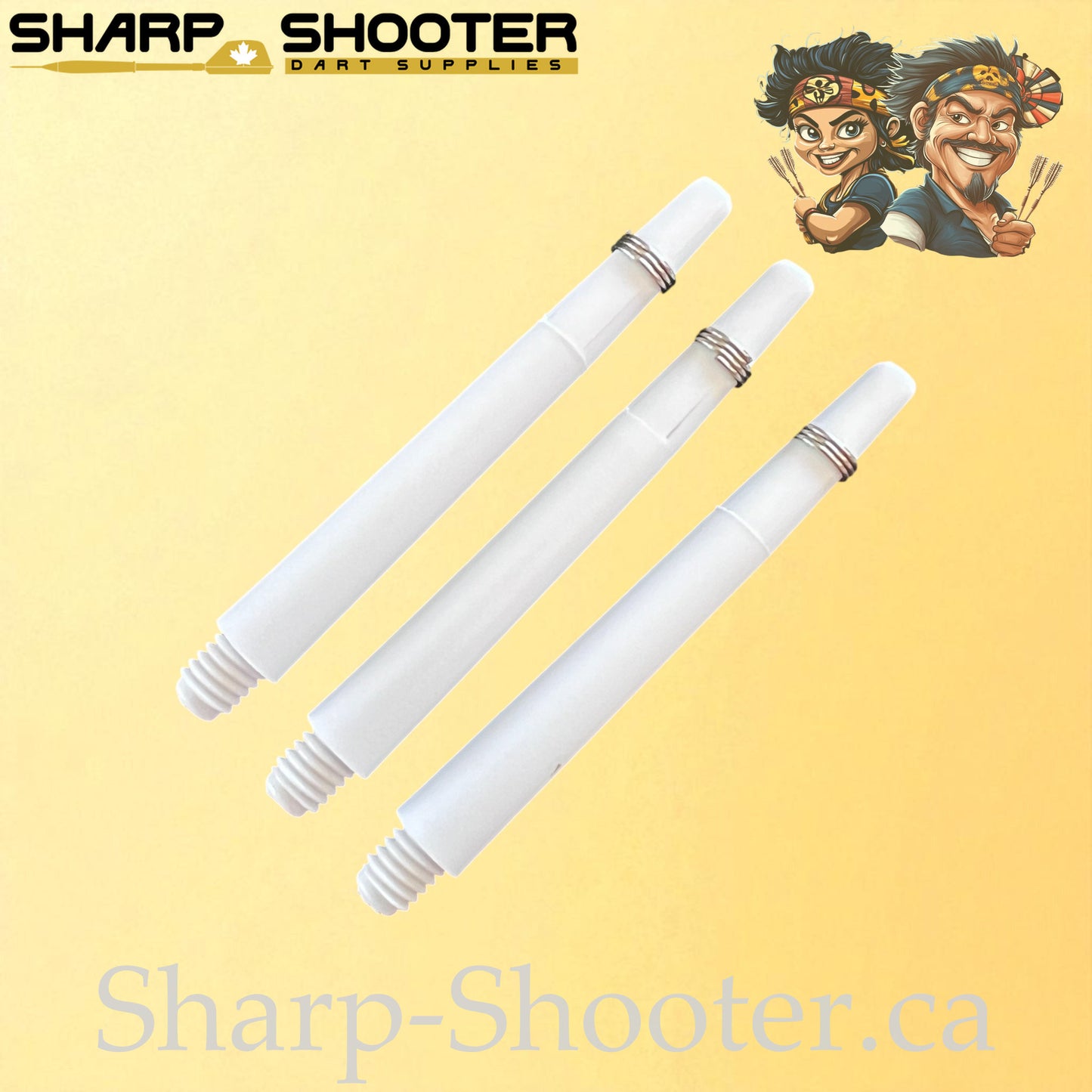 Prime – DS02 – Plastic Dart Shaft – 35mm & 45mm – Solid – 3 Pack
