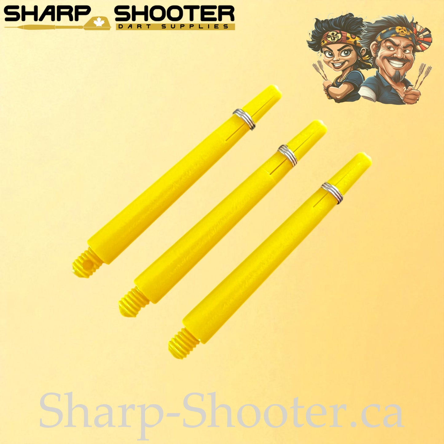 Prime – DS02 – Plastic Dart Shaft – 35mm & 45mm – Solid – 3 Pack