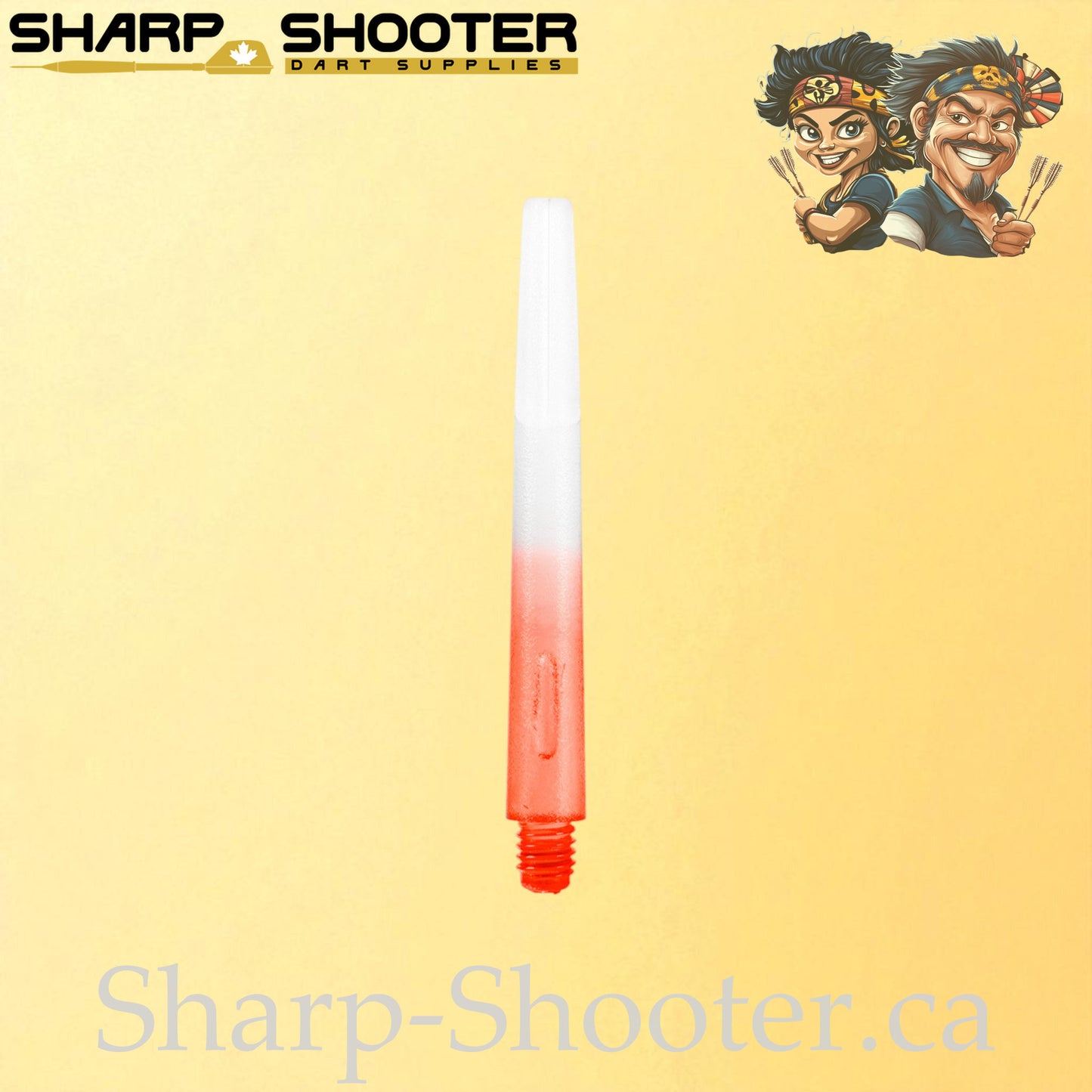 Eclipse – DS03 – Plastic Dart Shaft – 45mm – Color Fade to Clear – 3 Pack