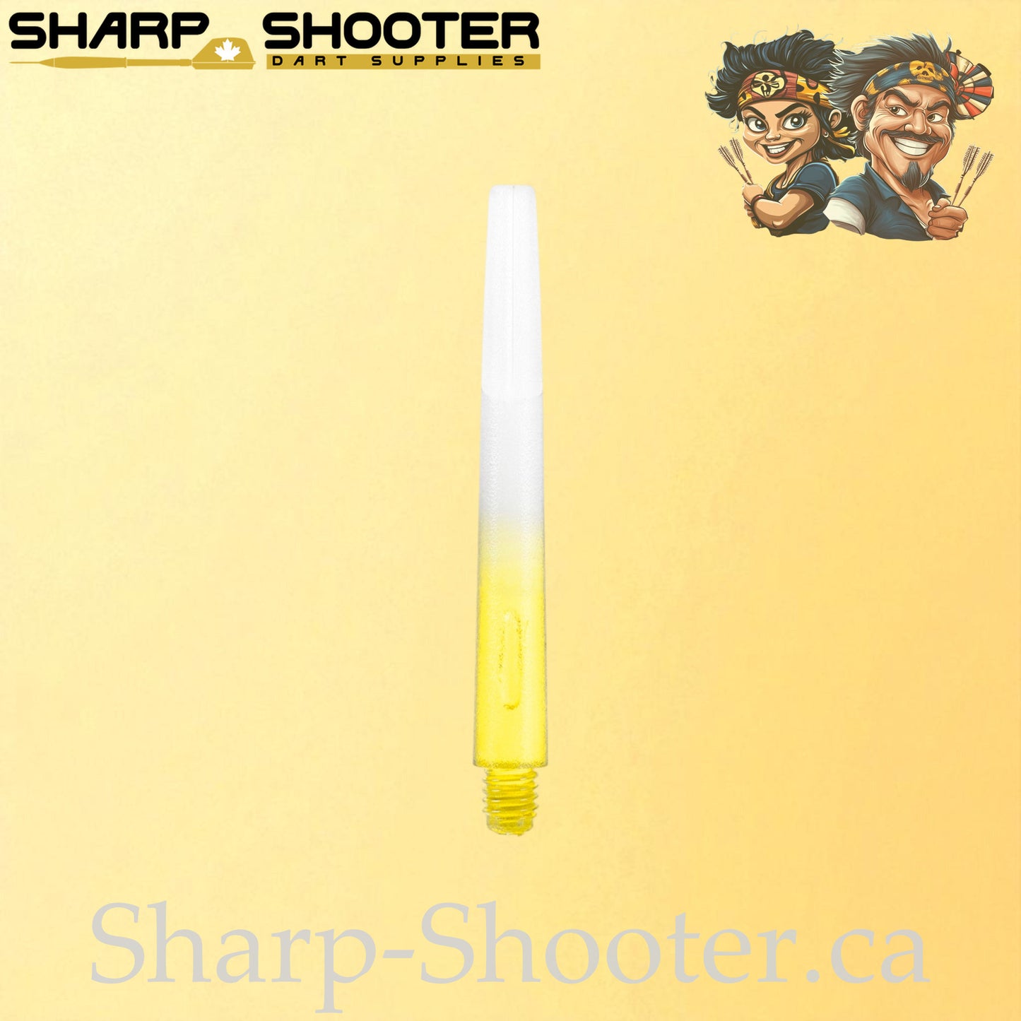 Eclipse – DS03 – Plastic Dart Shaft – 45mm – Color Fade to Clear – 3 Pack