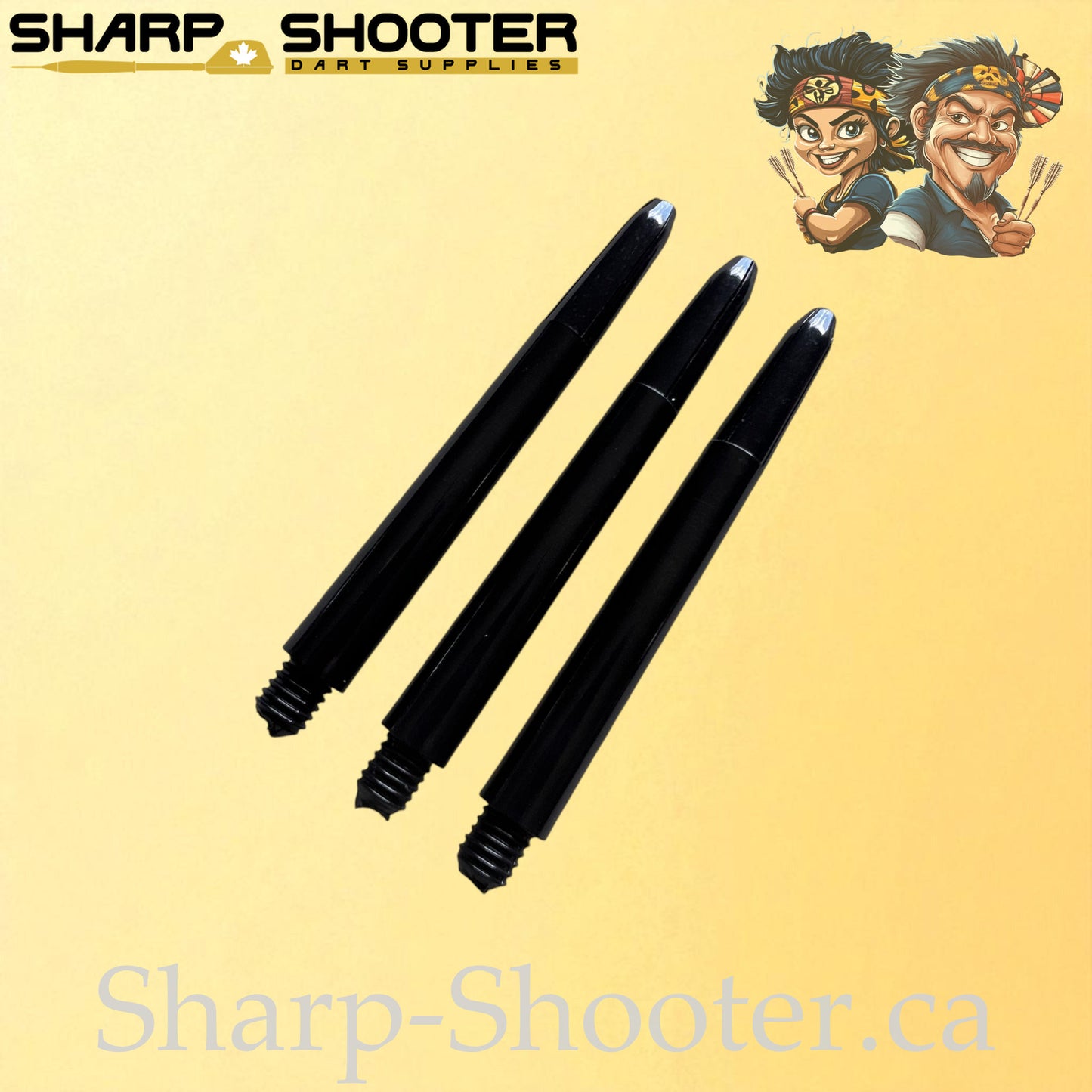 Pivot – DS04 – Plastic Dart Shaft – 35mm, 45mm & 48mm – Solid – 3 Pack