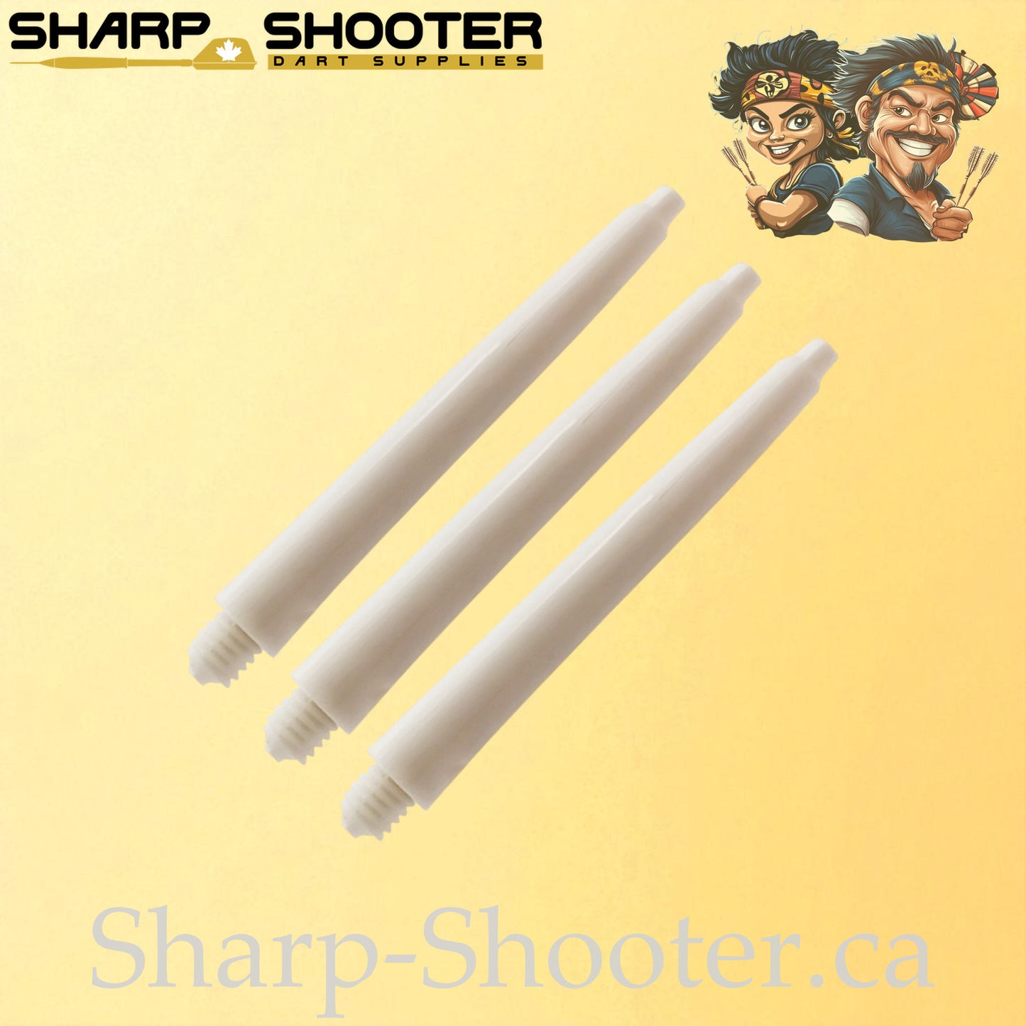 Pivot – DS04 – Plastic Dart Shaft – 35mm, 45mm & 48mm – Solid – 3 Pack