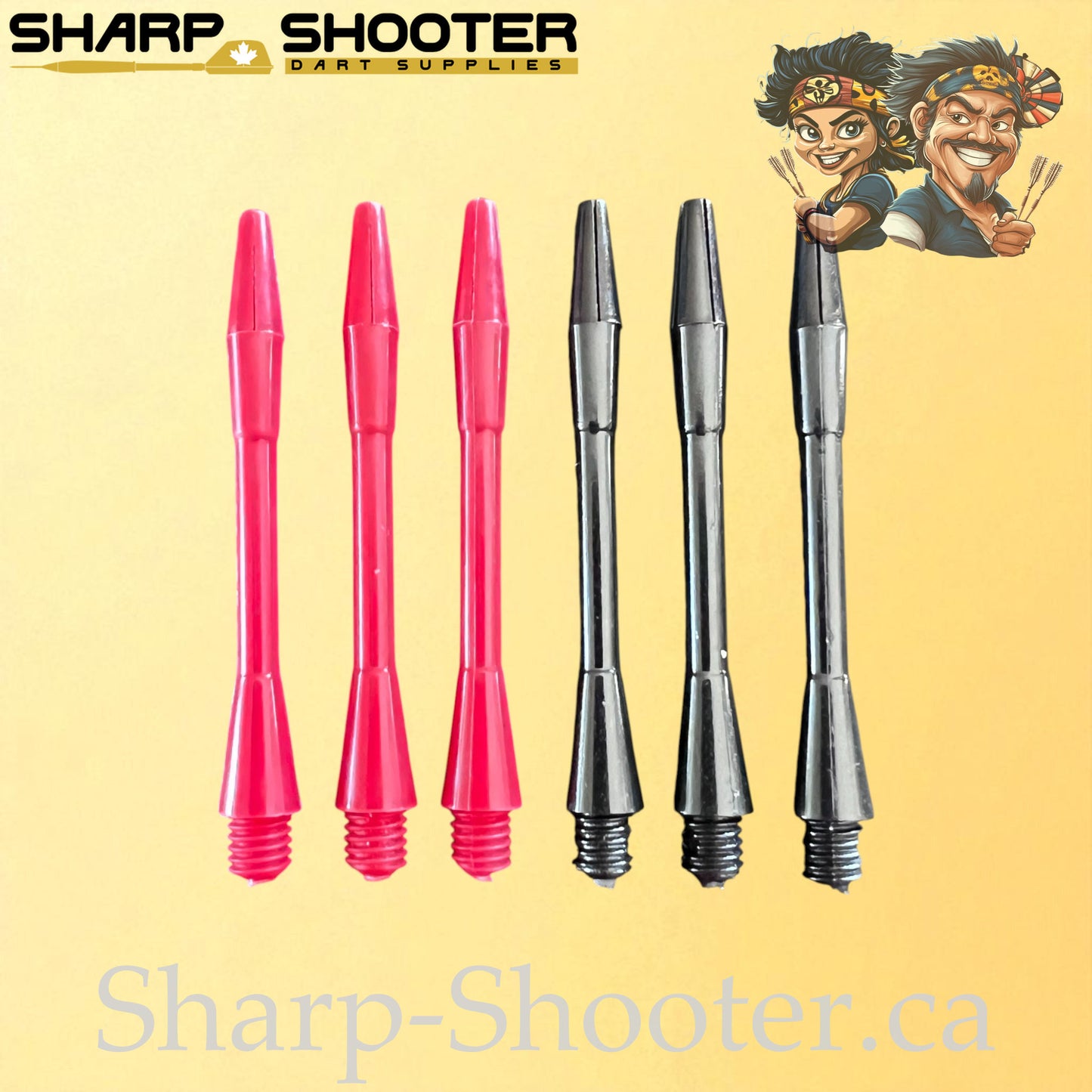 Swift – DS05 – Plastic Dart Shaft – 45mm – Slim Design, Solid Color – 3 Pack