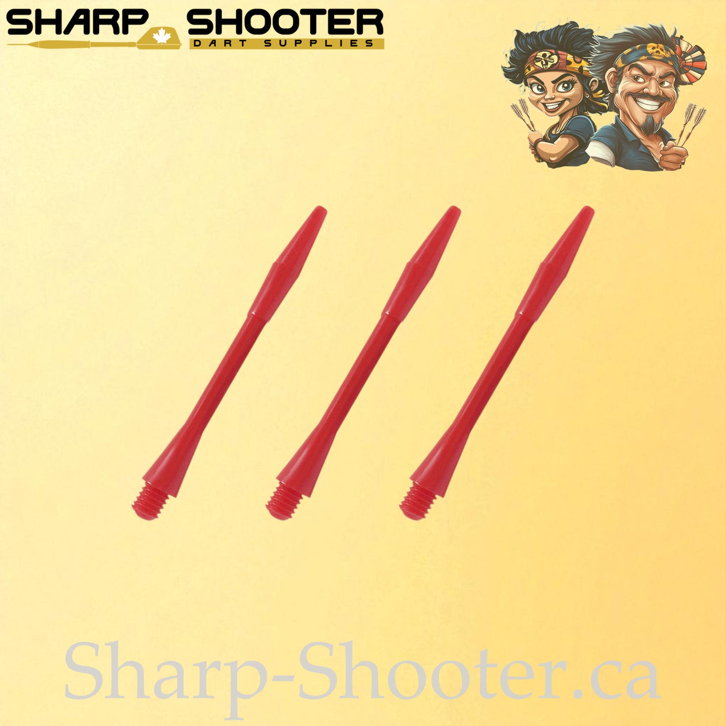 Swift – DS05 – Plastic Dart Shaft – 45mm – Slim Design, Solid Color – 3 Pack