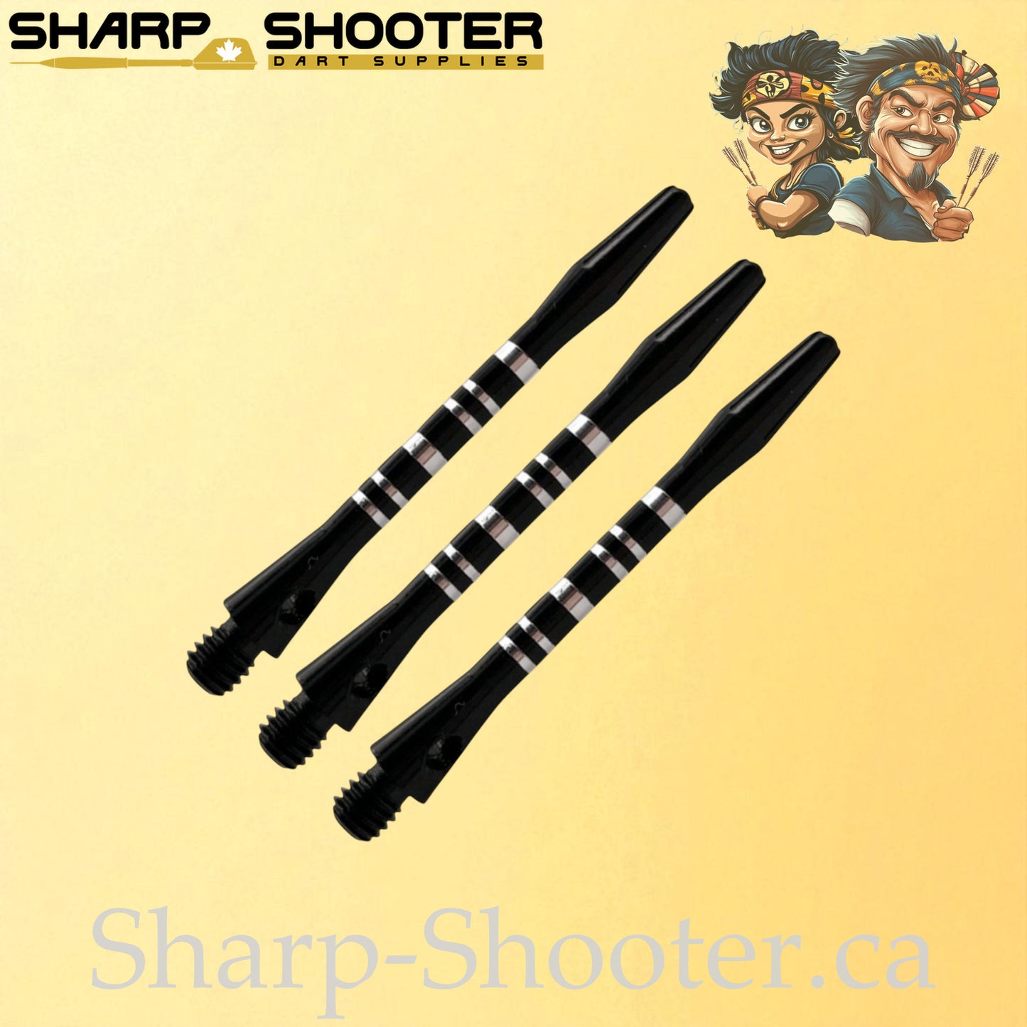 Forte – DS06 – Aluminum Dart Shaft – 45mm – Engraved – 3 Pack