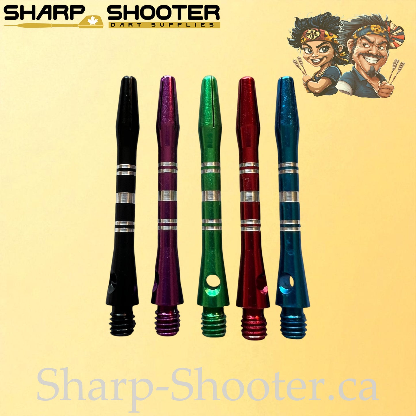 Sonata – DS07 – Aluminum Dart Shaft – 41mm – Engraved – 3 Pack