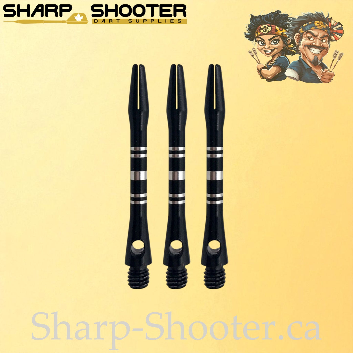 Sonata – DS07 – Aluminum Dart Shaft – 41mm – Engraved – 3 Pack