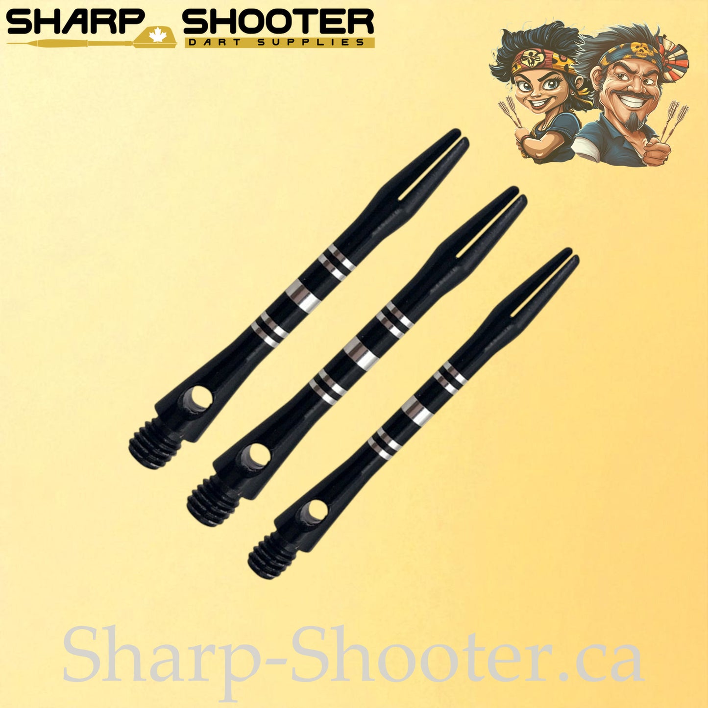 Sonata – DS07 – Aluminum Dart Shaft – 41mm – Engraved – 3 Pack