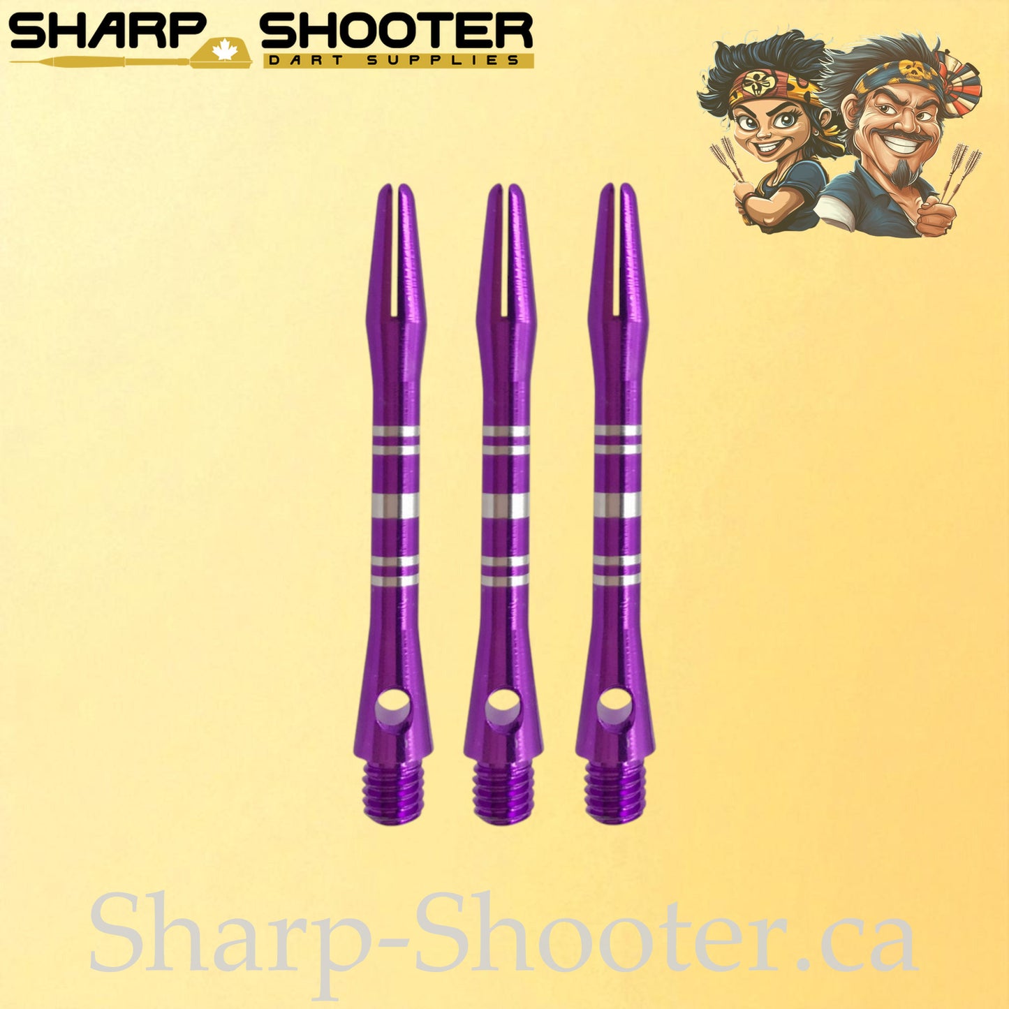 Sonata – DS07 – Aluminum Dart Shaft – 41mm – Engraved – 3 Pack
