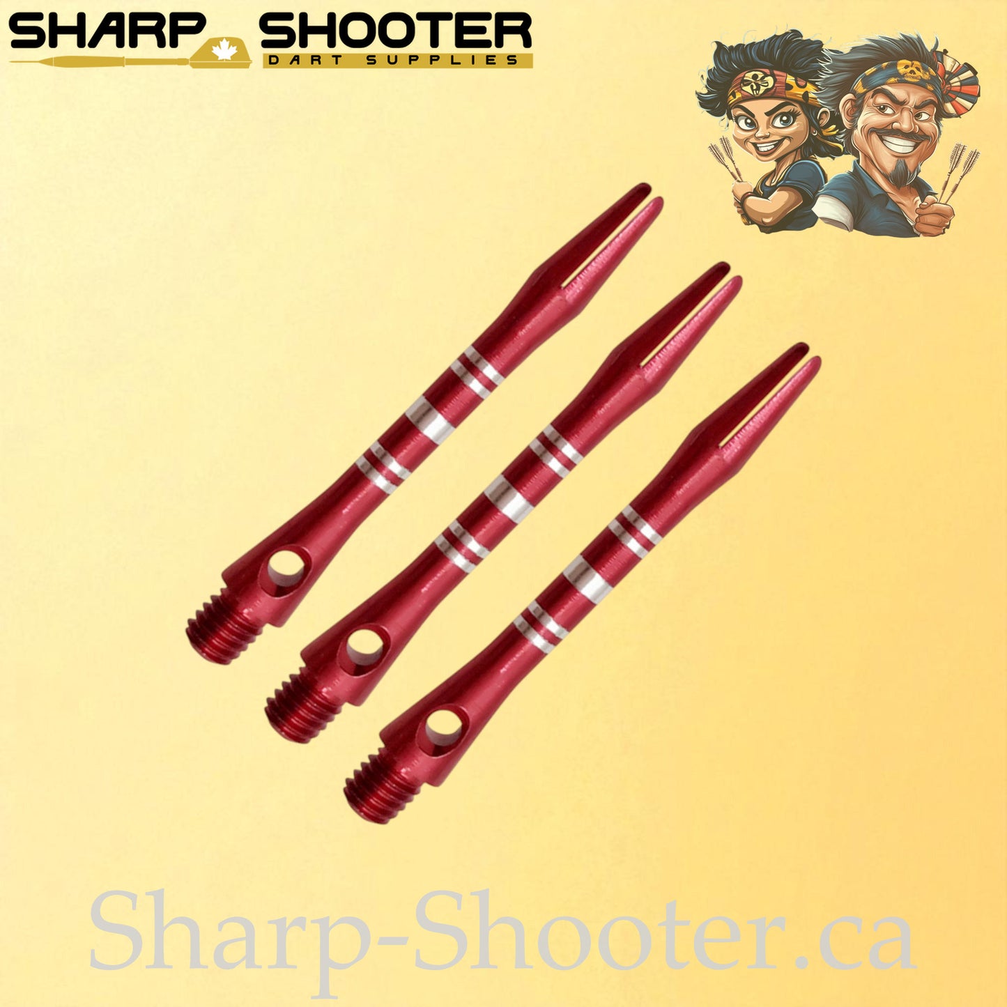 Sonata – DS07 – Aluminum Dart Shaft – 41mm – Engraved – 3 Pack