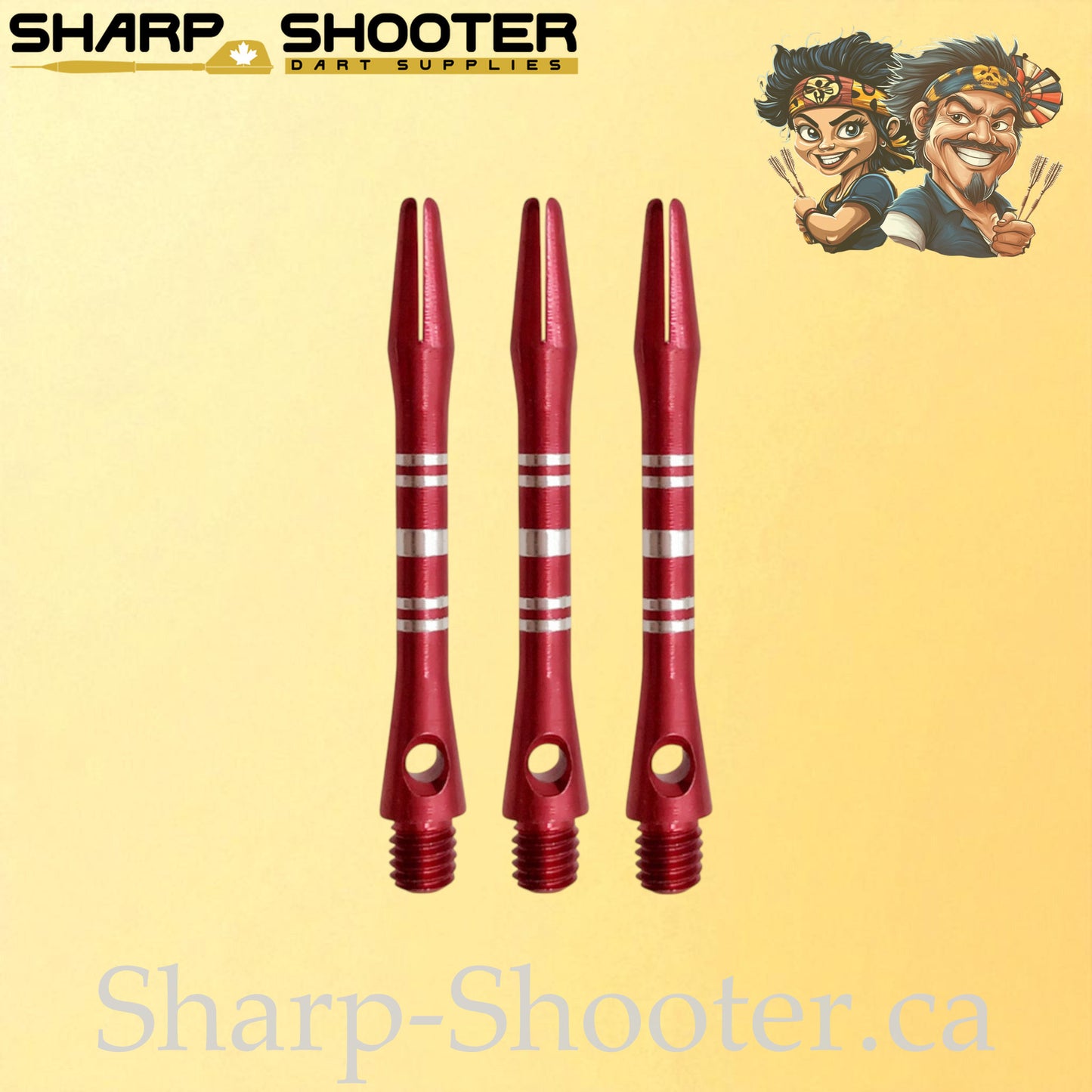 Sonata – DS07 – Aluminum Dart Shaft – 41mm – Engraved – 3 Pack