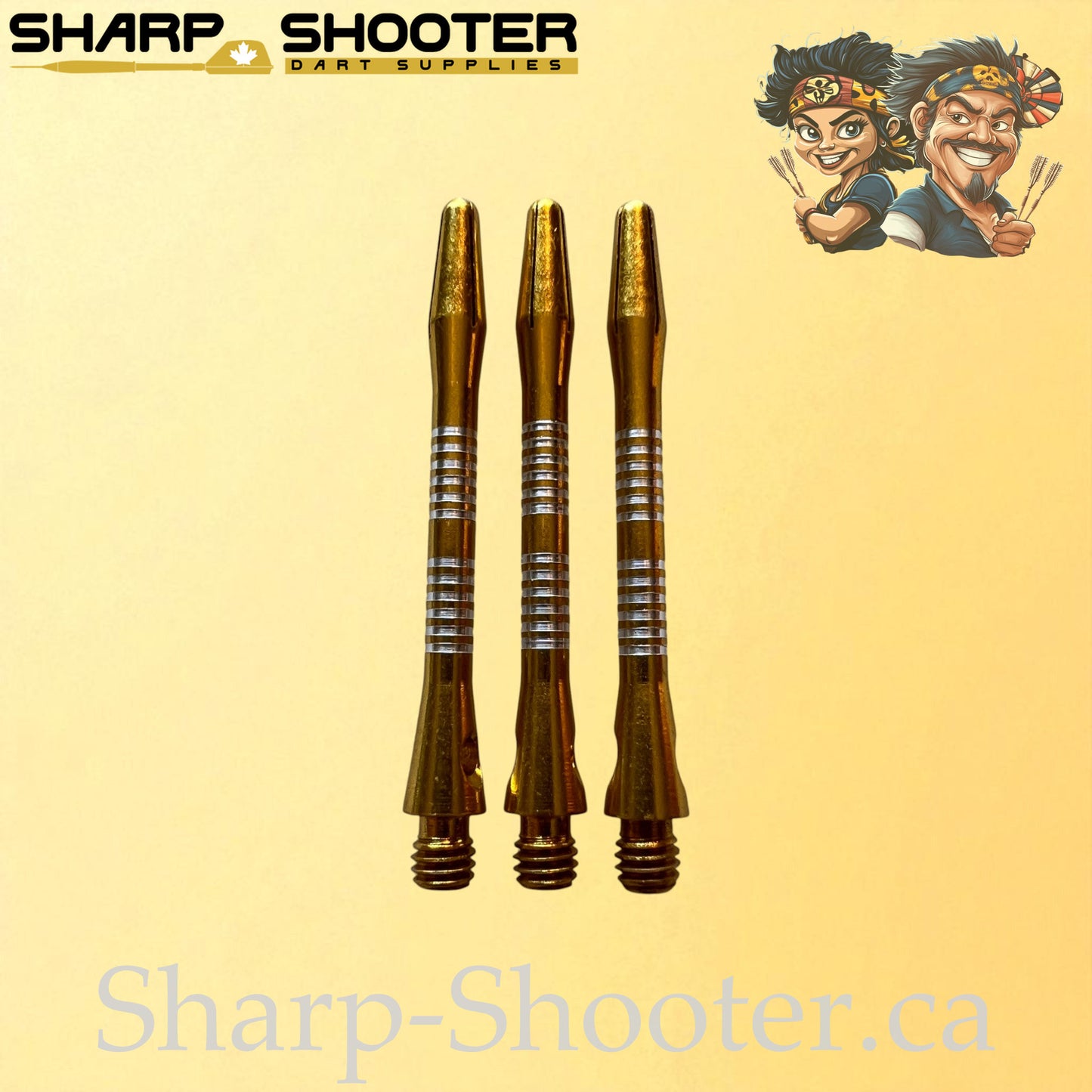Tempo- DS08 – Aluminum Dart Shaft 45mm- Tapered Engraved – 3 Pack