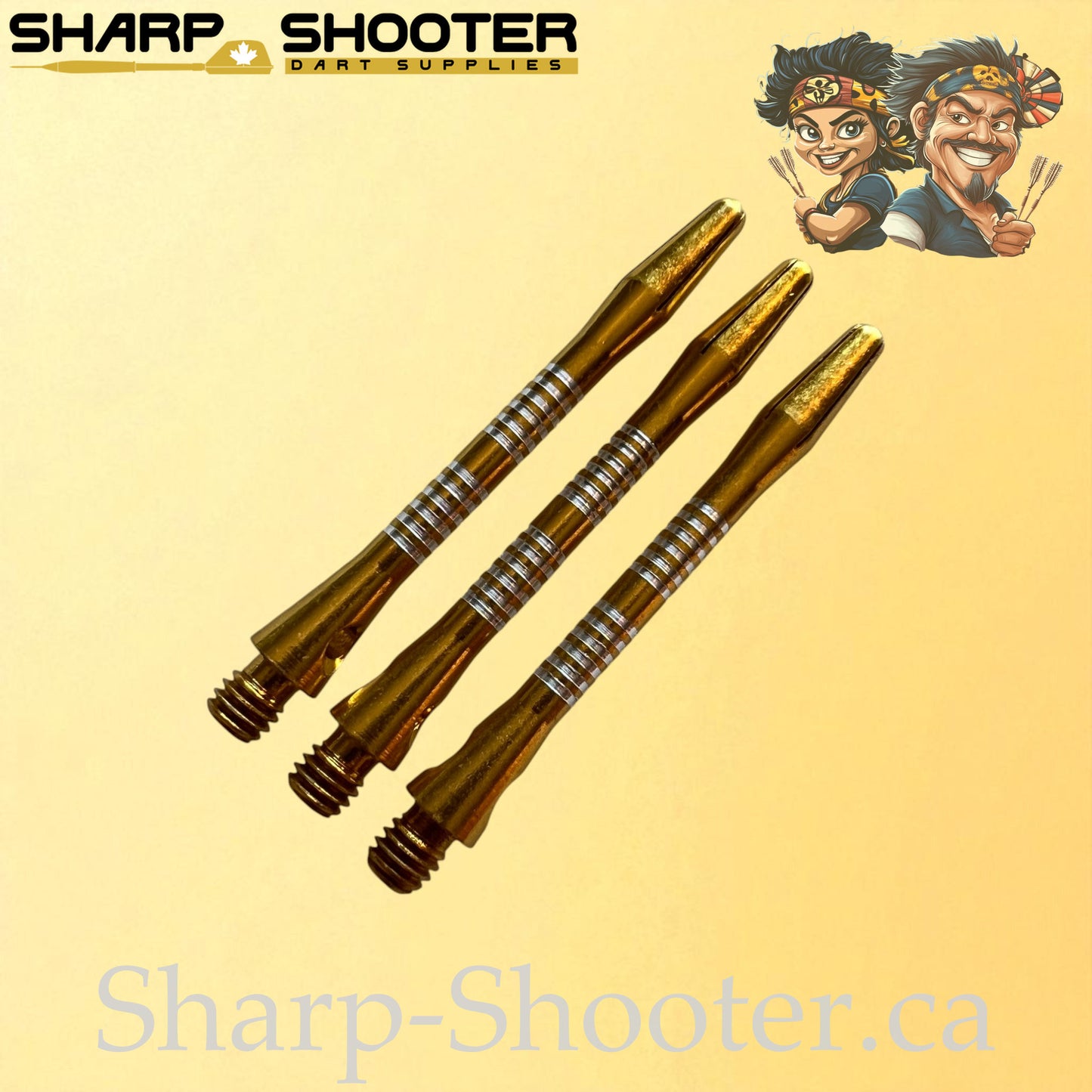 Tempo- DS08 – Aluminum Dart Shaft 45mm- Tapered Engraved – 3 Pack