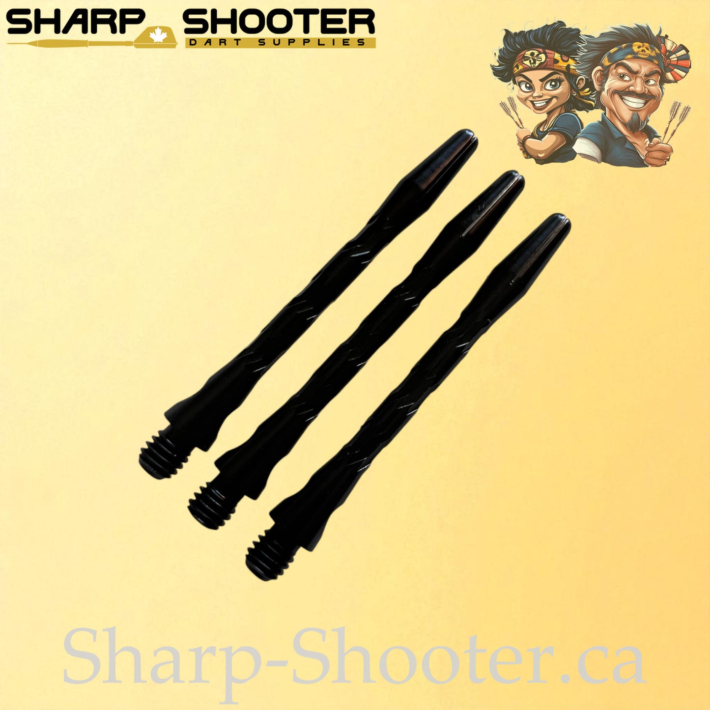 Knight – DS09 – Aluminum Dart Shaft 45mm Twisted Design – 3 Pack