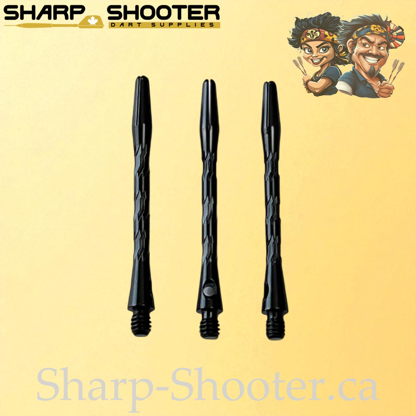 Knight – DS09 – Aluminum Dart Shaft 45mm Twisted Design – 3 Pack