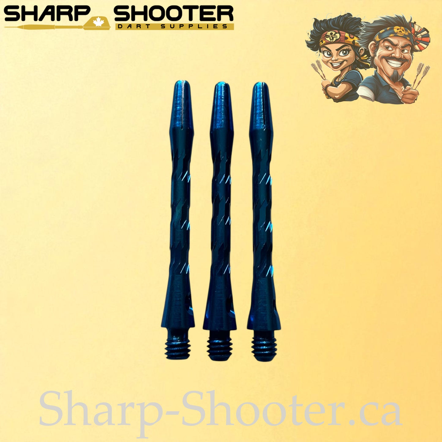 Knight – DS09 – Aluminum Dart Shaft 45mm Twisted Design – 3 Pack