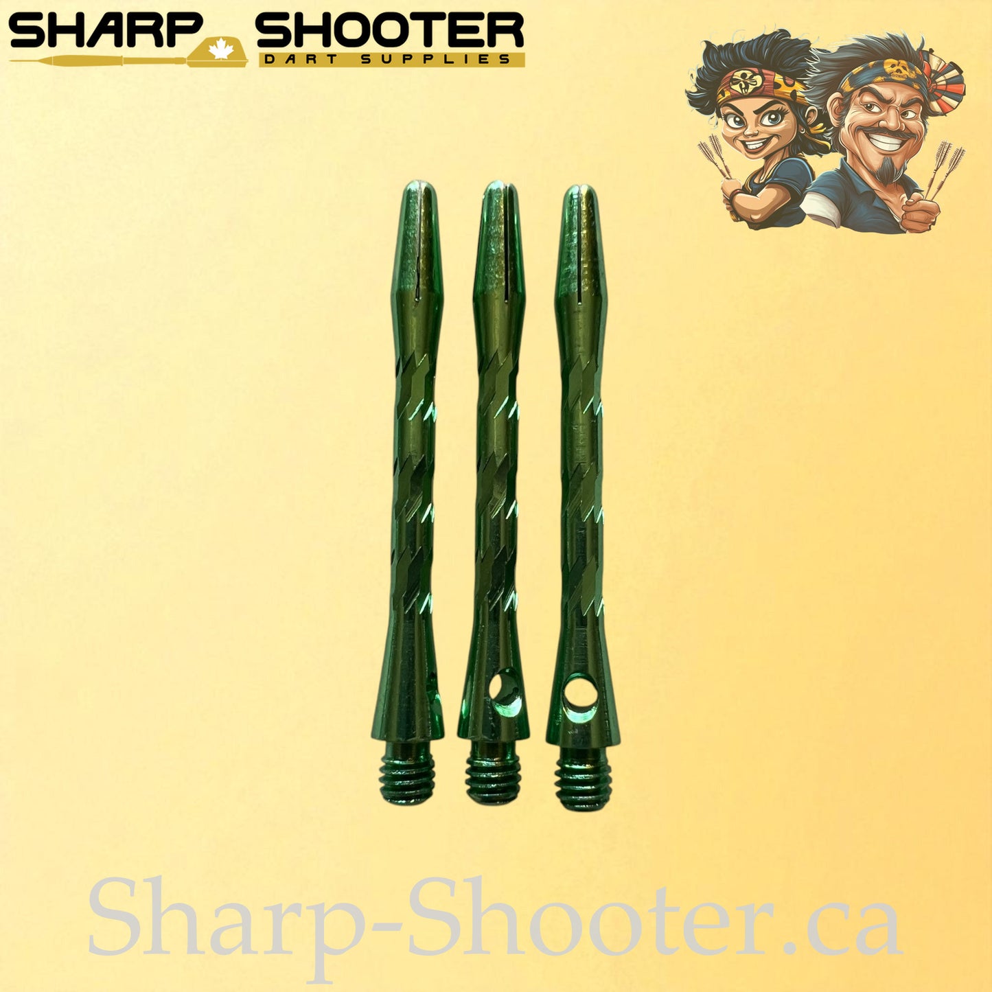 Knight – DS09 – Aluminum Dart Shaft 45mm Twisted Design – 3 Pack