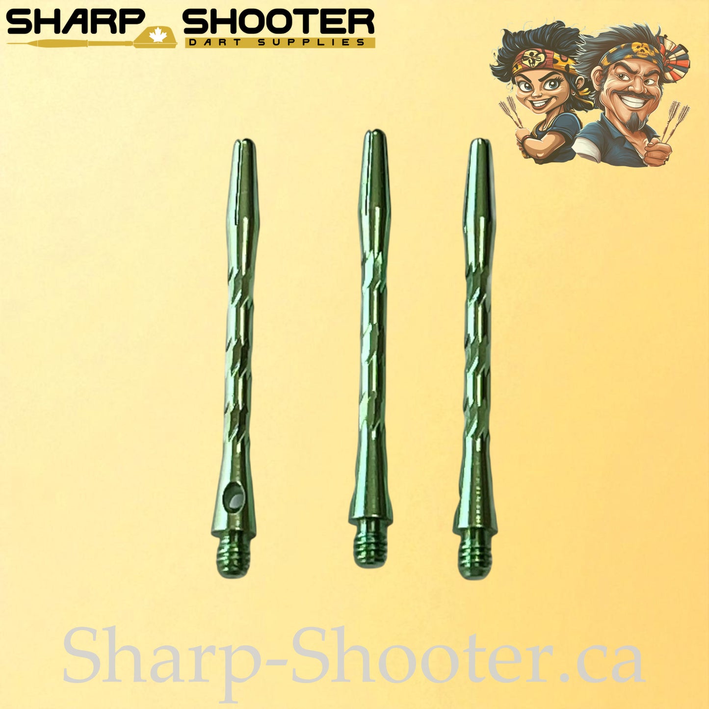 Knight – DS09 – Aluminum Dart Shaft 45mm Twisted Design – 3 Pack