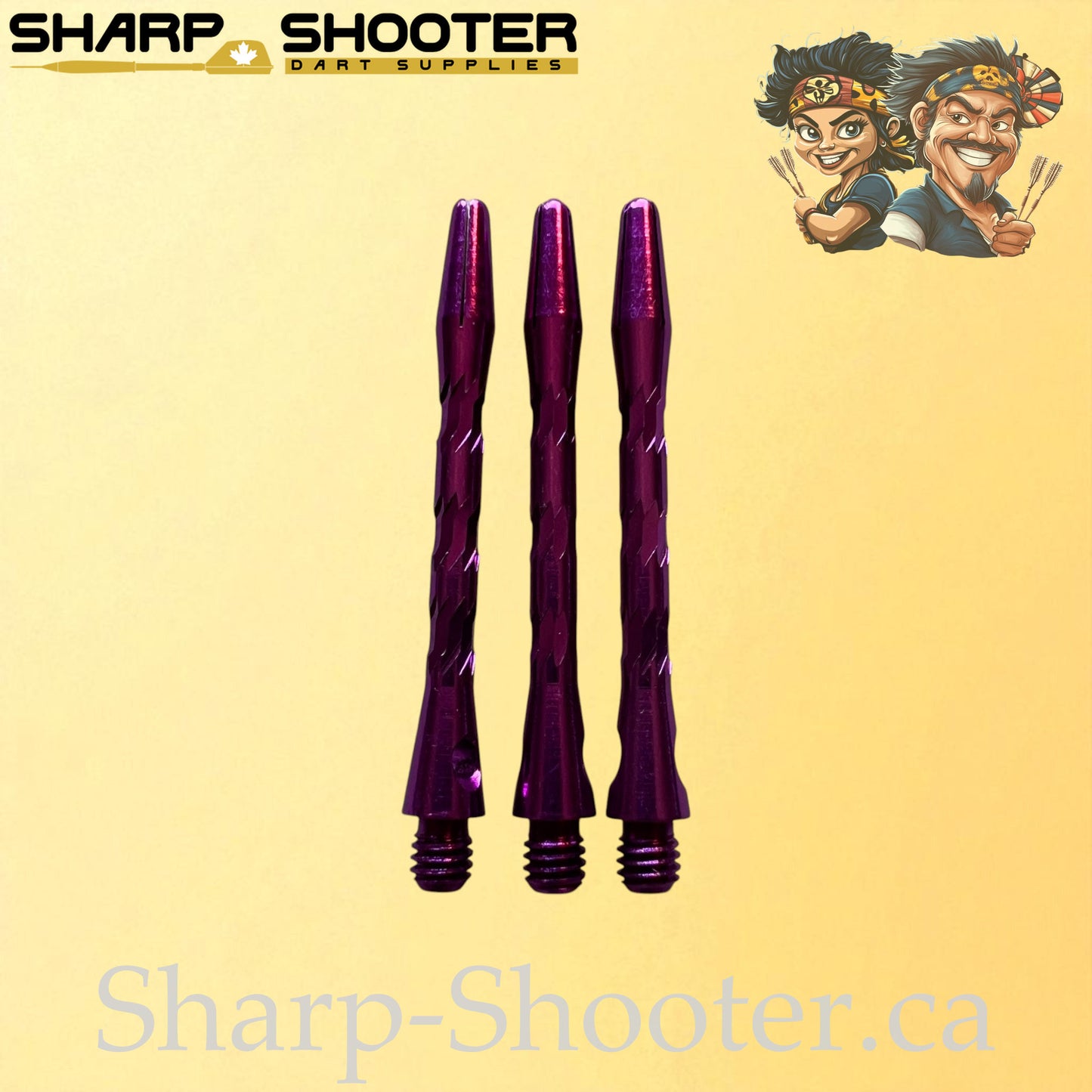 Knight – DS09 – Aluminum Dart Shaft 45mm Twisted Design – 3 Pack