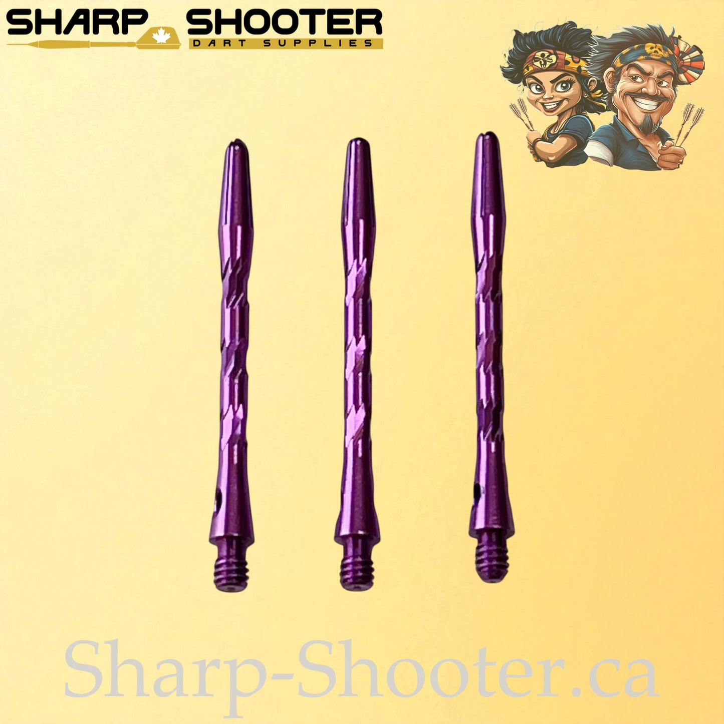 Knight – DS09 – Aluminum Dart Shaft 45mm Twisted Design – 3 Pack