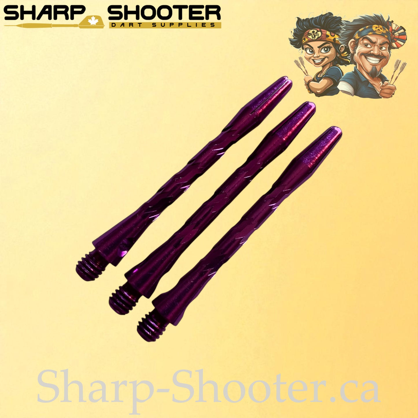 Knight – DS09 – Aluminum Dart Shaft 45mm Twisted Design – 3 Pack