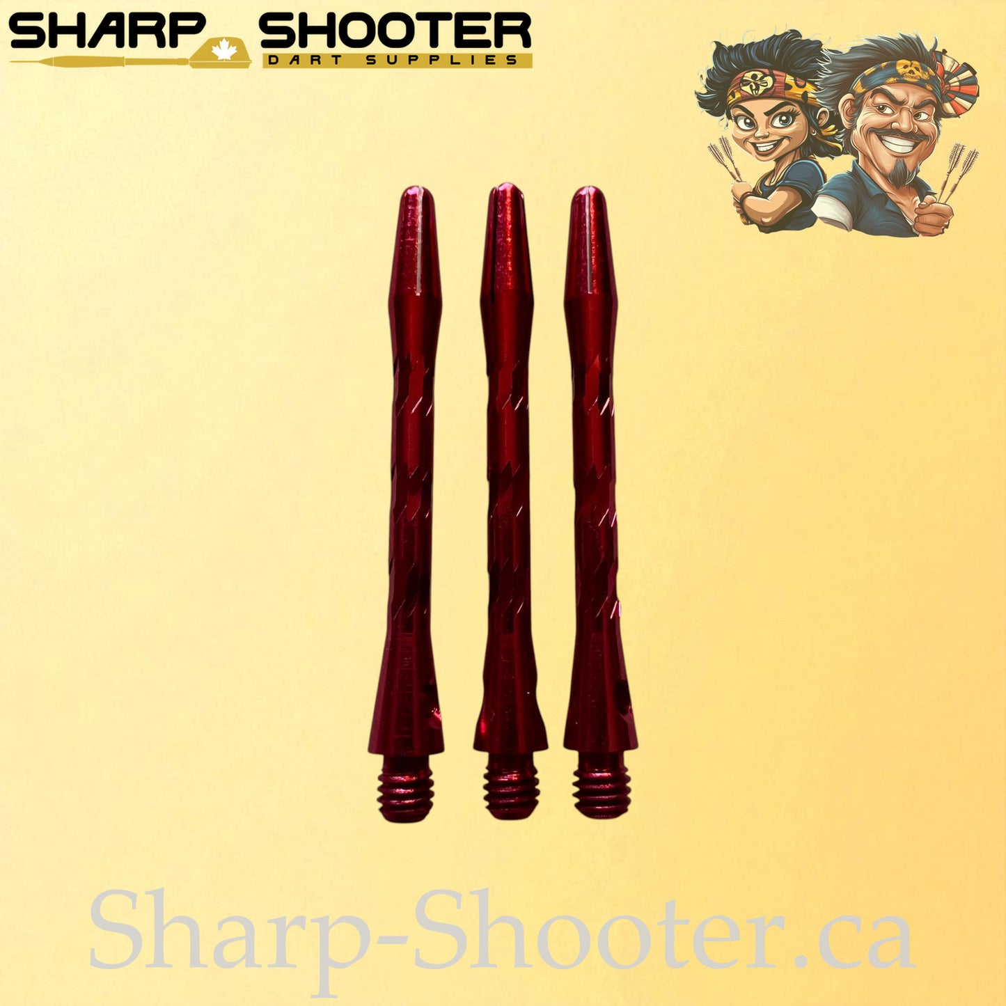 Knight – DS09 – Aluminum Dart Shaft 45mm Twisted Design – 3 Pack