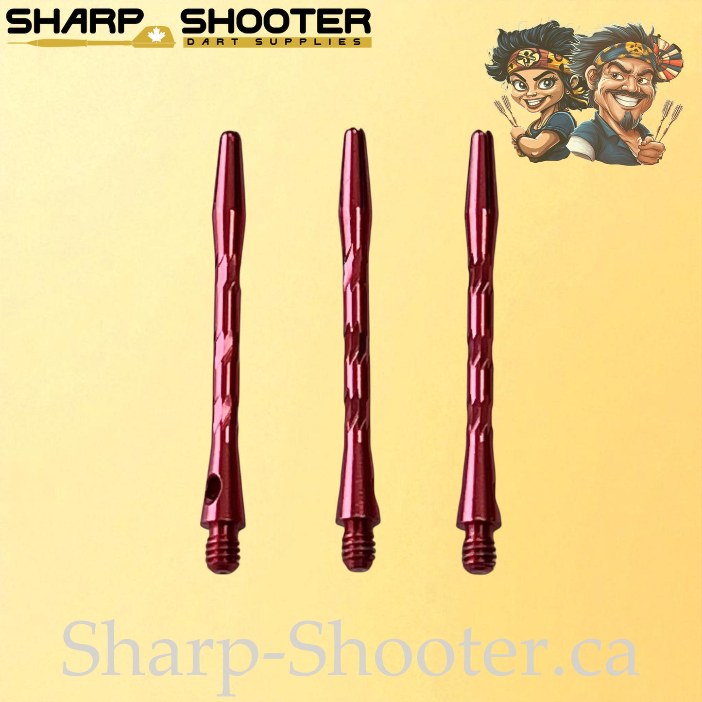 Knight – DS09 – Aluminum Dart Shaft 45mm Twisted Design – 3 Pack