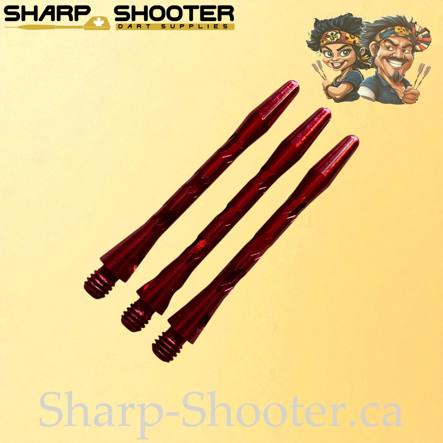 Knight – DS09 – Aluminum Dart Shaft 45mm Twisted Design – 3 Pack