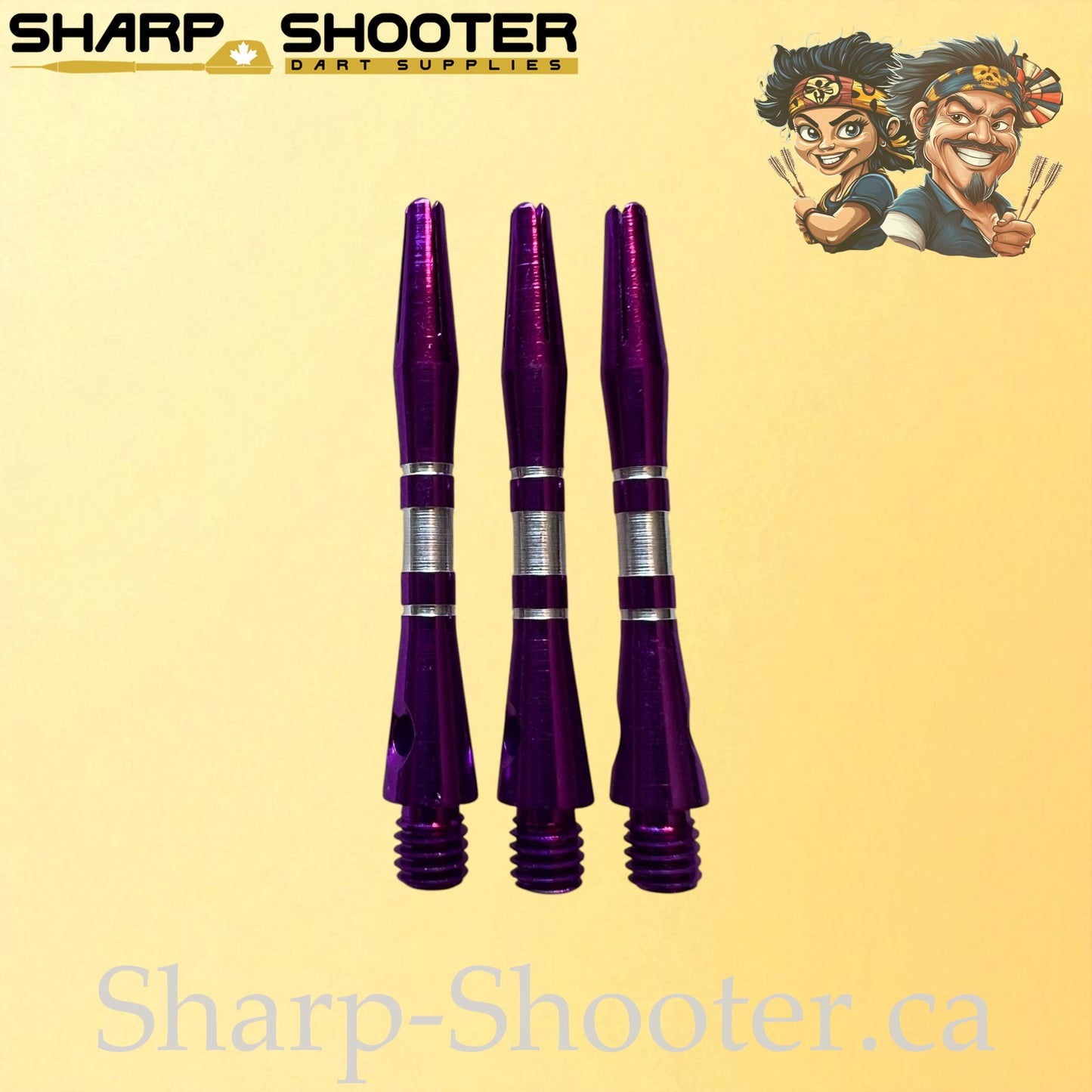 Aluminum Dart Shaft – DS10 – Compact Engraved – 38mm – 3 Pack