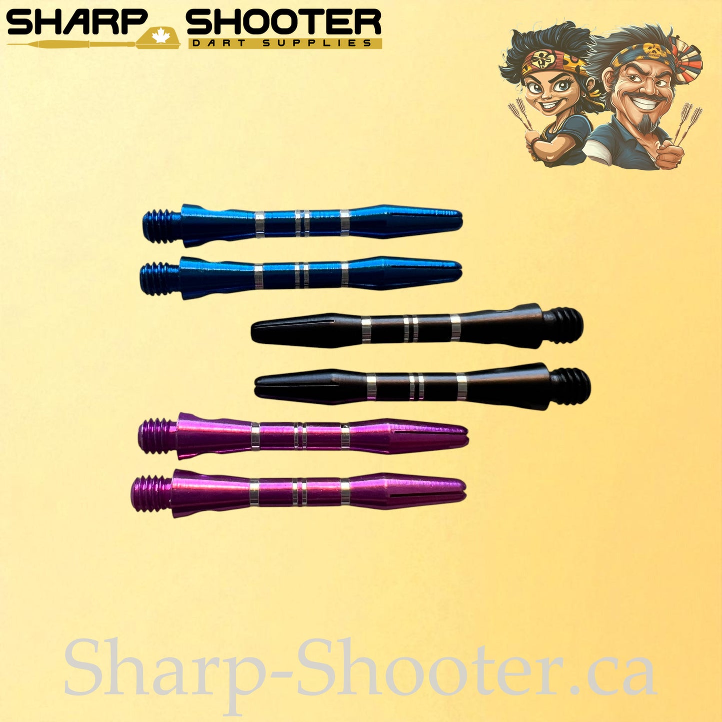 Aria – DS12 – Aluminum Dart Shaft – 35mm – Double Ring Design