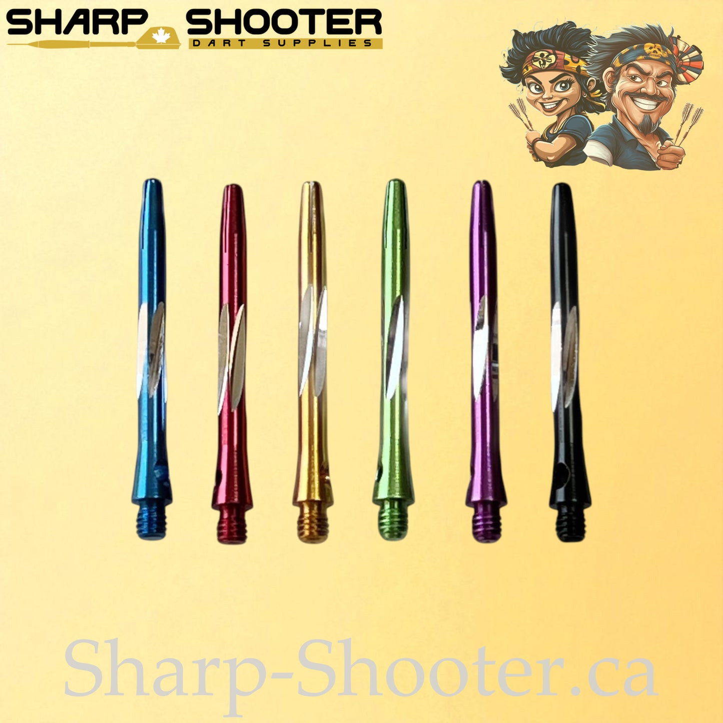 Prism – DS13 – Aluminum Dart Shaft – 45mm – Polished Cut Design – 3 Pack