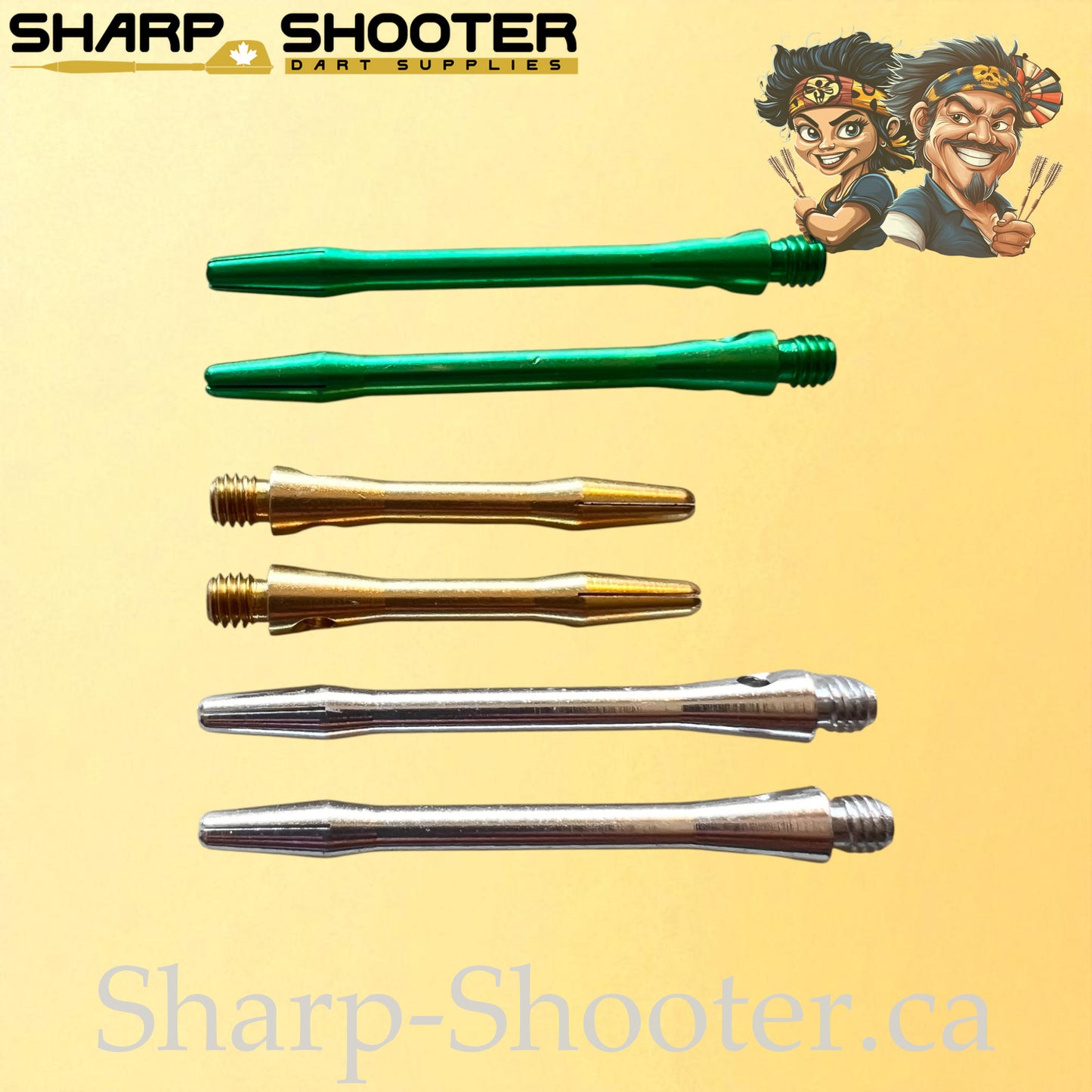 Core – DS14 – Aluminum Dart Shaft – 35mm, 45mm & 48mm – Classic Slim Design – 3 Pack