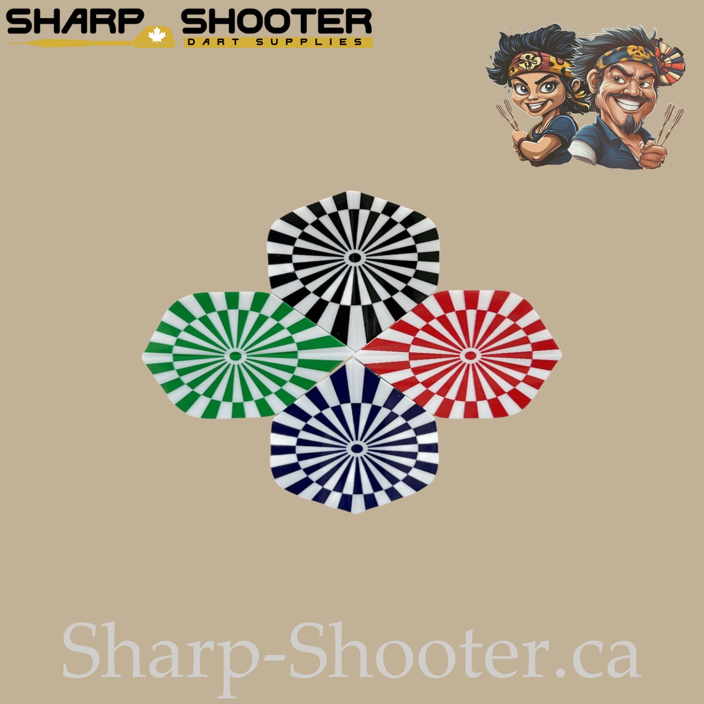 Eye Dart Flights – PET – Standard Shape – 75 Micron – 3 Pack