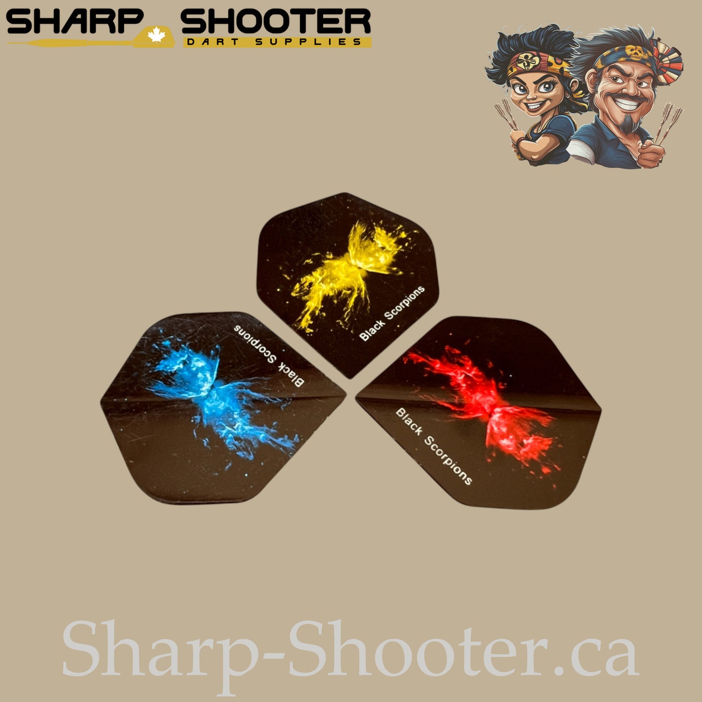 Alien Family – PVC Standard Dart Flights 3-Pack