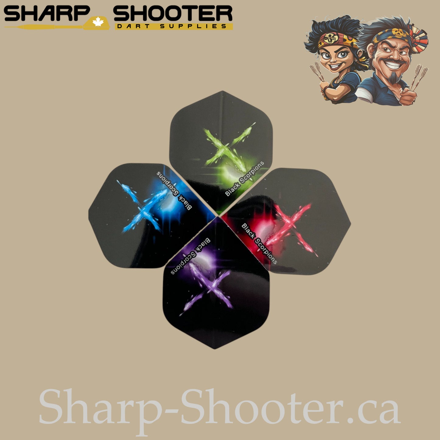 Impact Dart Flights – Standard PVC – 75 Micron – 3-Pack