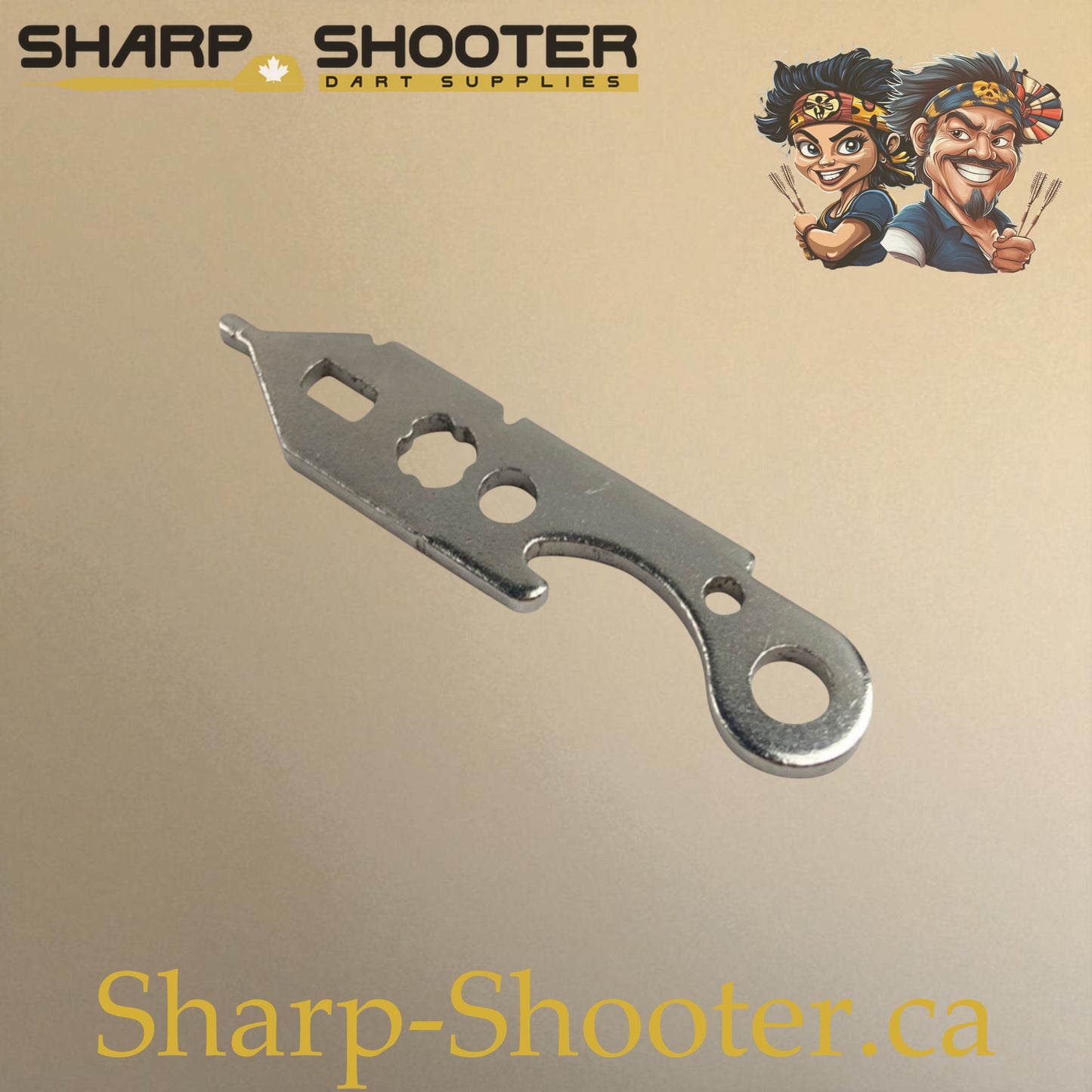 Silver dart assembly tool for tightening and securing darts – Sharp Shooter Dart Supplies