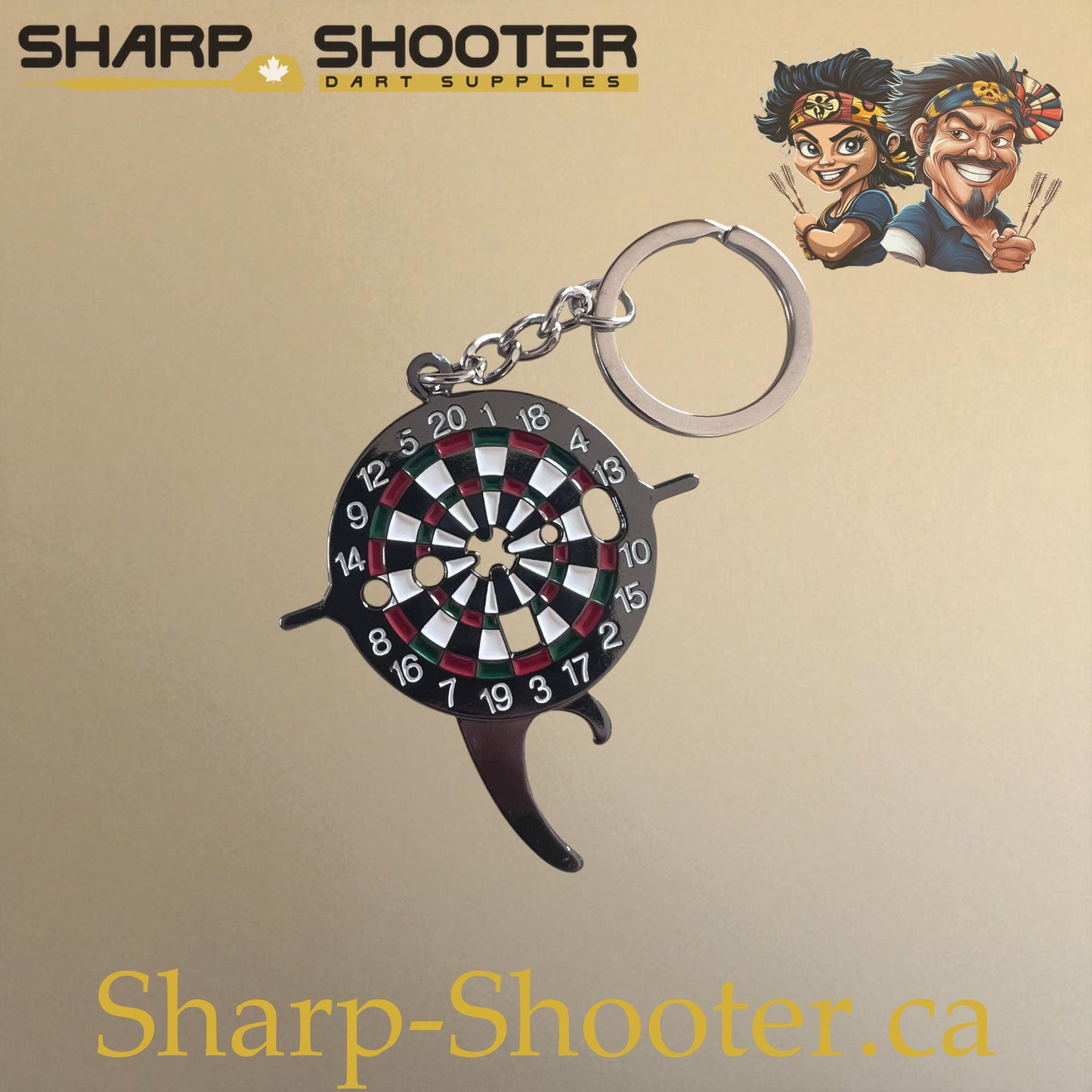 DP36 dart assembly tool and keychain shaped like a dartboard – Sharp Shooter Dart Supplies”