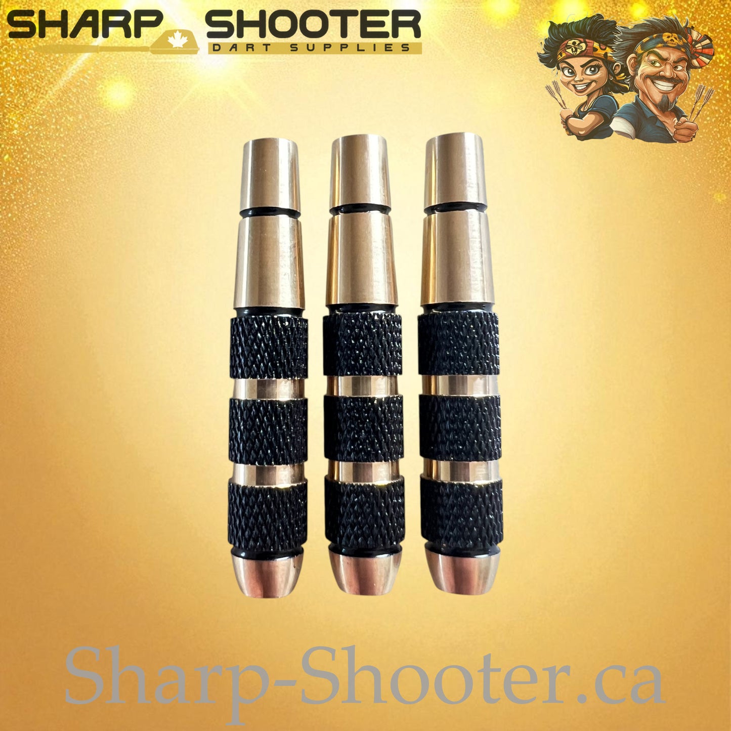 Dominion – Copper Dart Barrel Black/Gold – 3 Pack