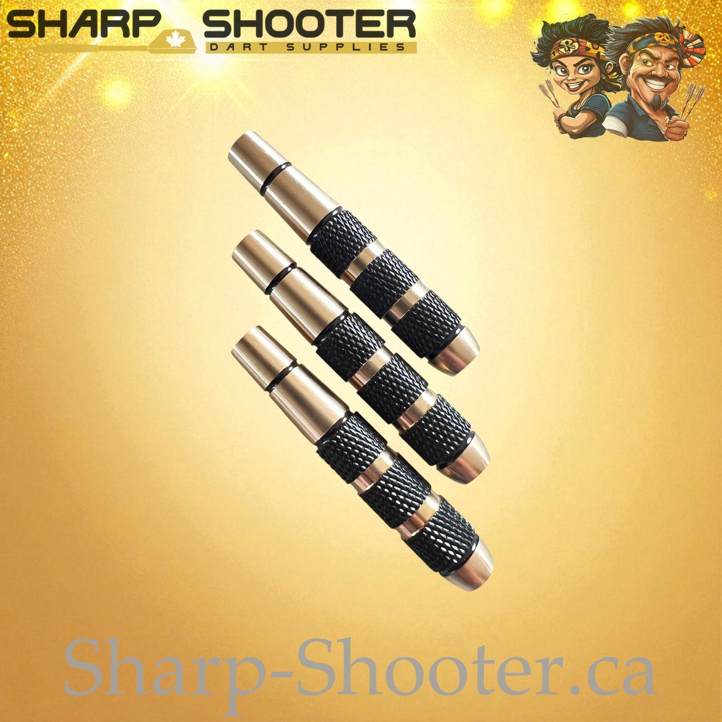 Dominion – Copper Dart Barrel Black/Gold – 3 Pack