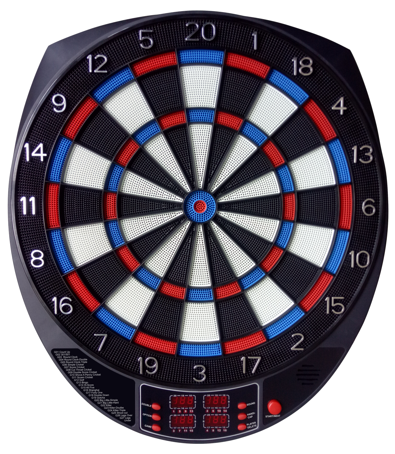Electronic Soft-Tip Dart Board with Screen — 15.5″ Target Area