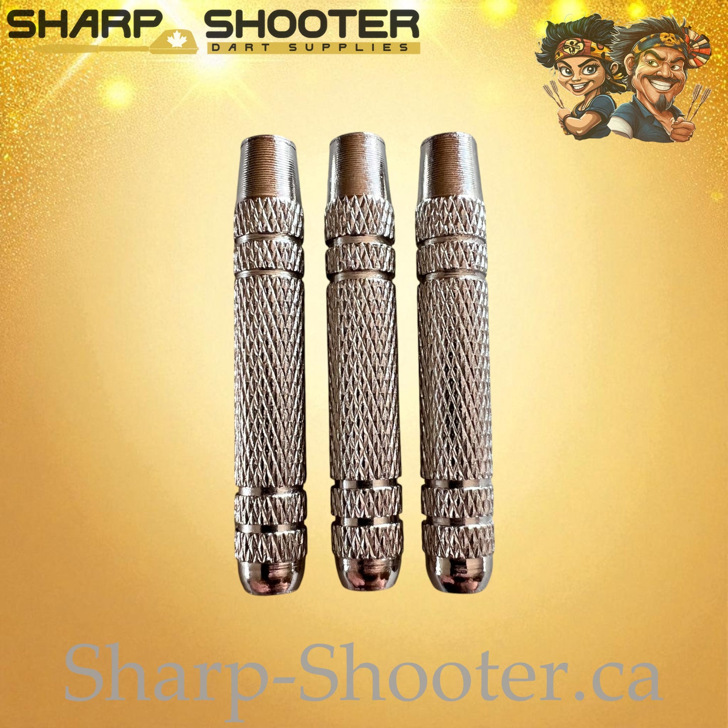 Equinox – Nickel-Silver Alloy Dart Barrel Silver – 3 Pack