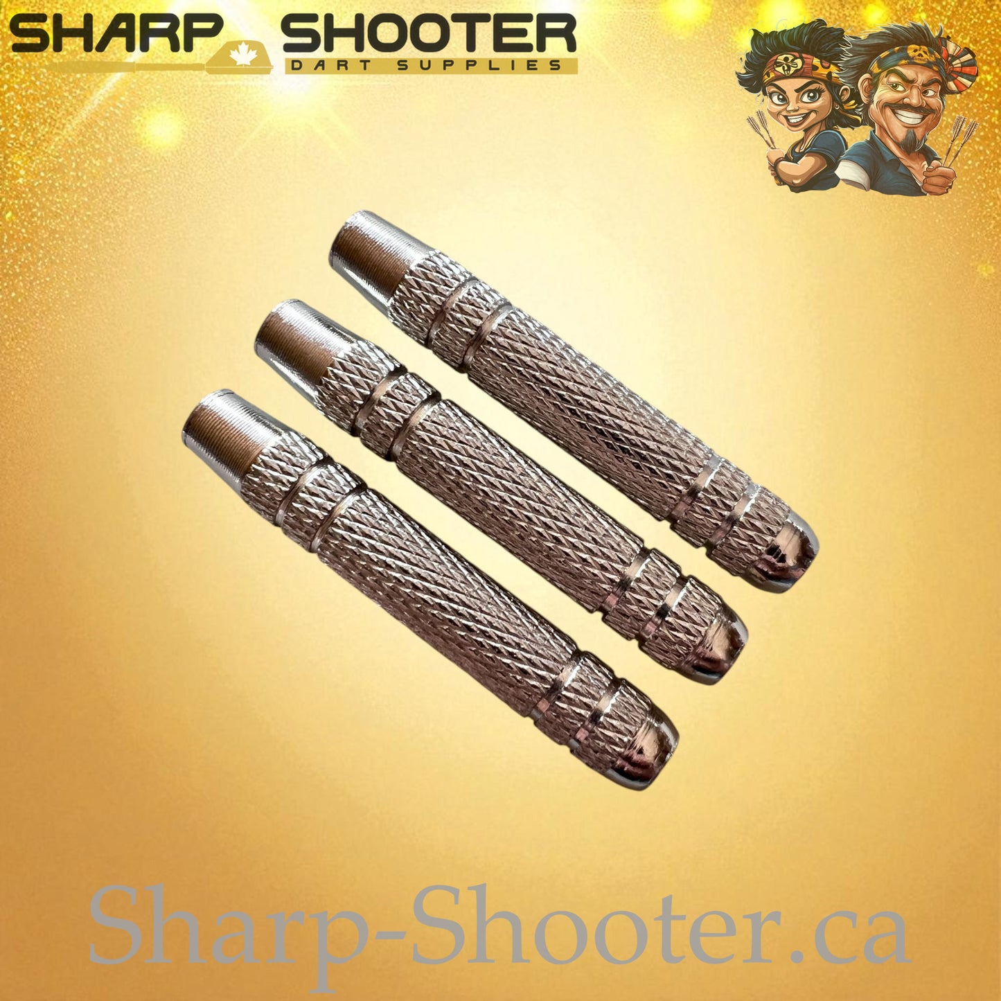Equinox – Nickel-Silver Alloy Dart Barrel Silver – 3 Pack