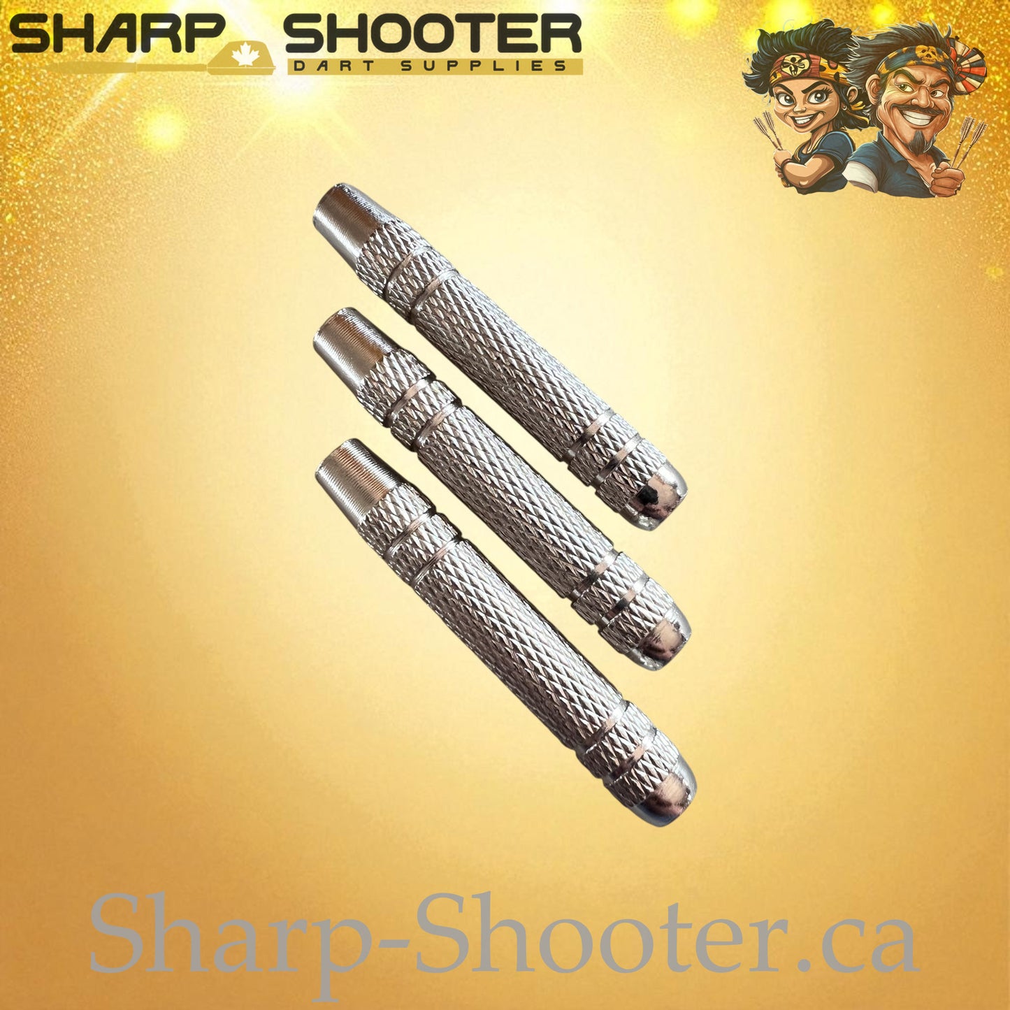 Equinox – Nickel-Silver Alloy Dart Barrel Silver – 3 Pack
