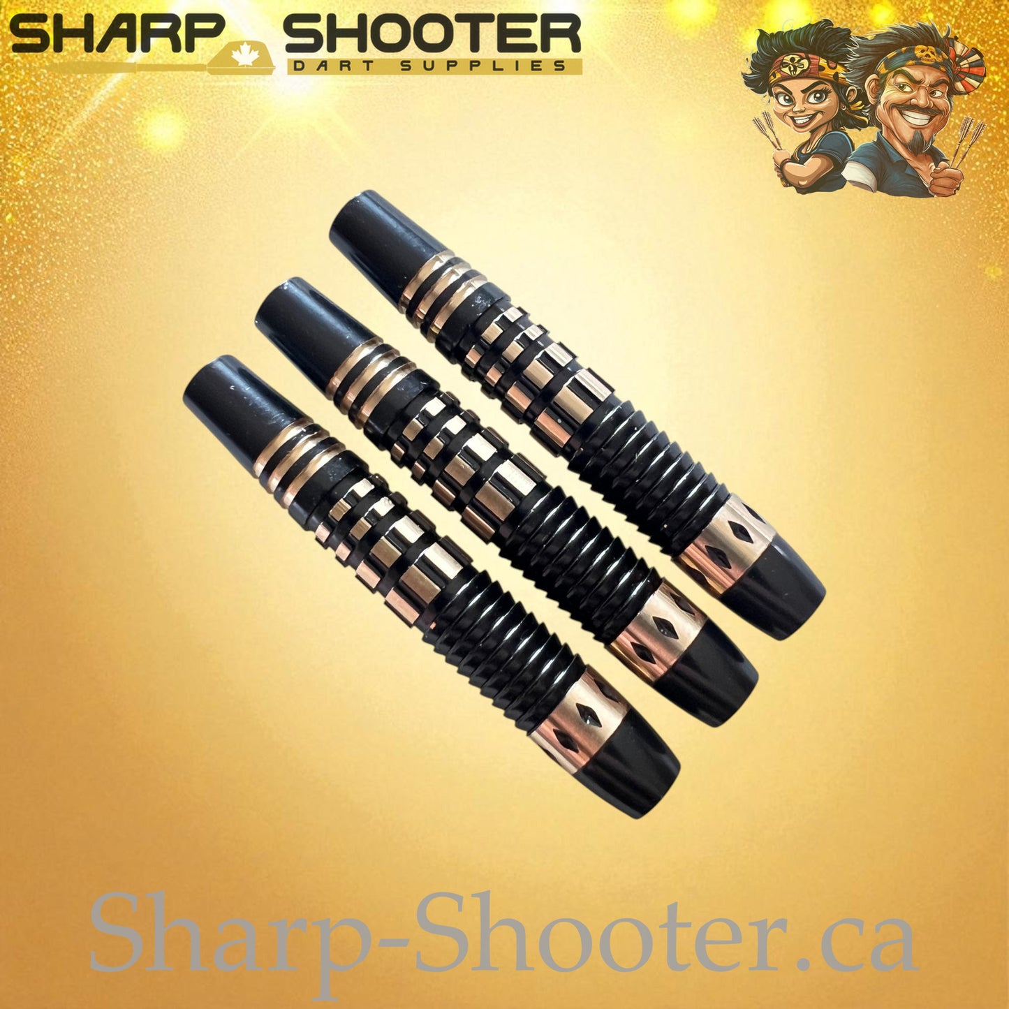 Fortress – Copper Dart Barrel Black – 3 Pack