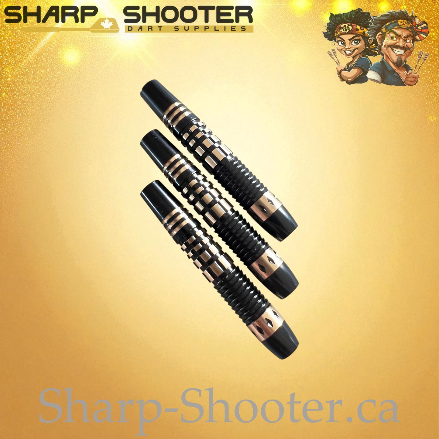 Fortress – Copper Dart Barrel Black – 3 Pack