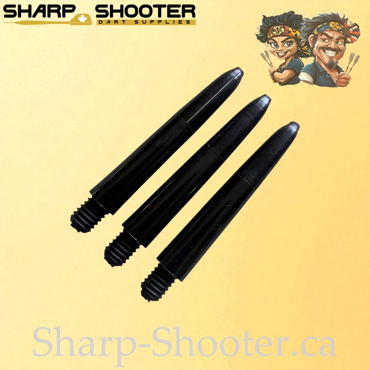 Glide – DS31 – Plastic Dart Shaft – 35mm – Solid & Transparent Mix – 3 Pack