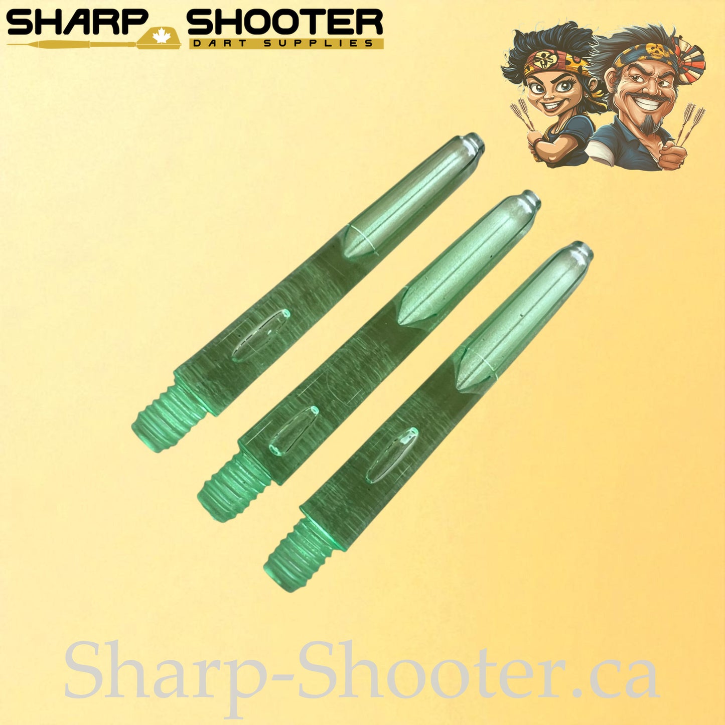 Glide – DS31 – Plastic Dart Shaft – 35mm – Solid & Transparent Mix – 3 Pack