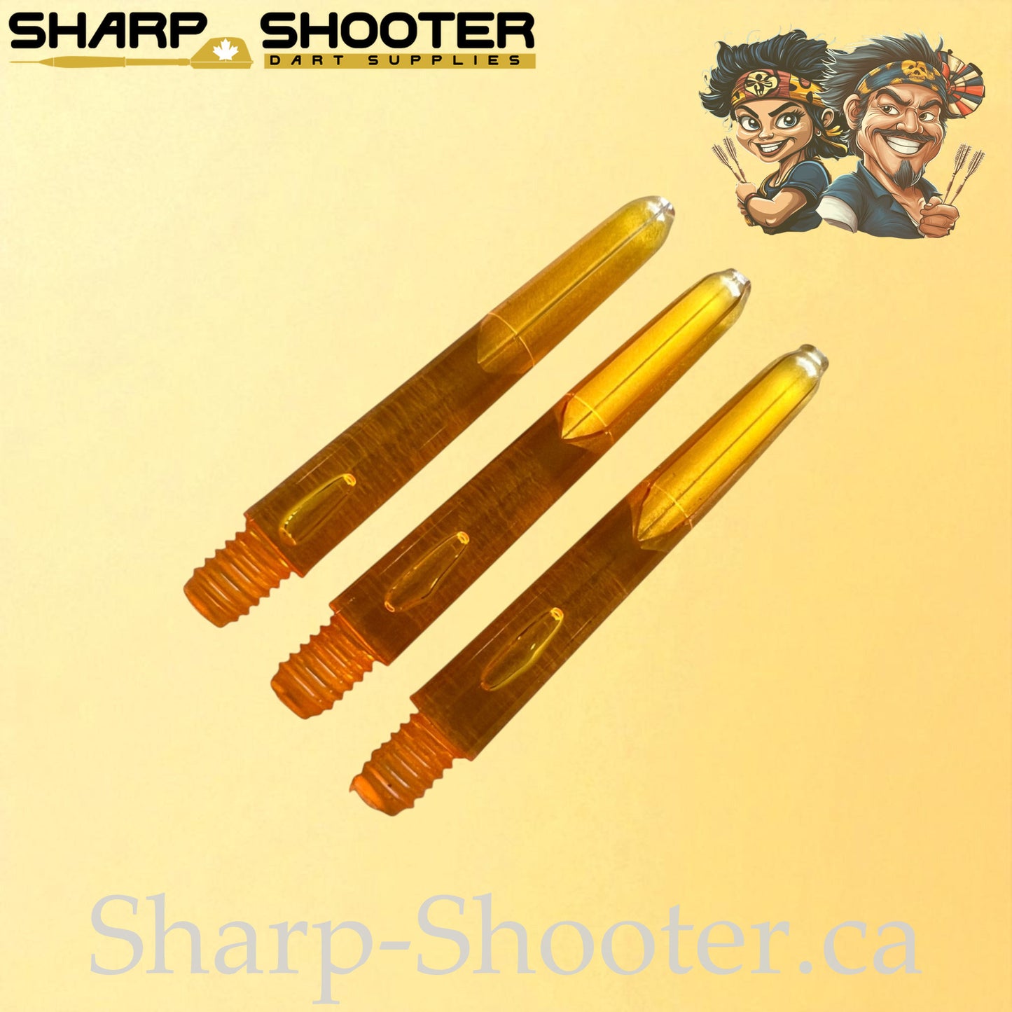Glide – DS31 – Plastic Dart Shaft – 35mm – Solid & Transparent Mix – 3 Pack