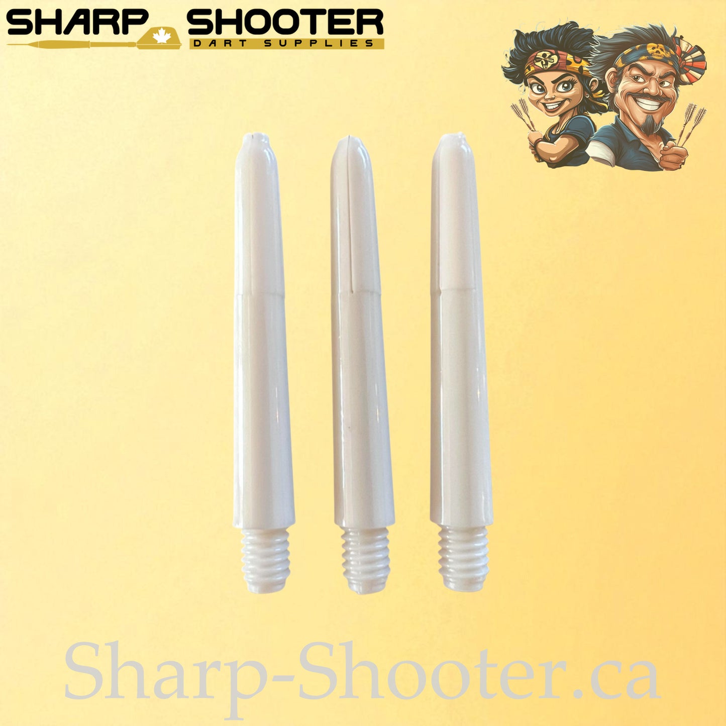 Glide – DS31 – Plastic Dart Shaft – 35mm – Solid & Transparent Mix – 3 Pack